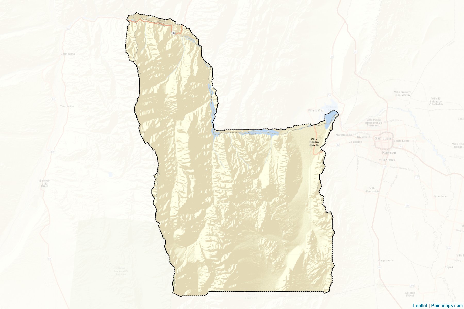 Zonda (San Juan Province) Map Cropping Samples-2