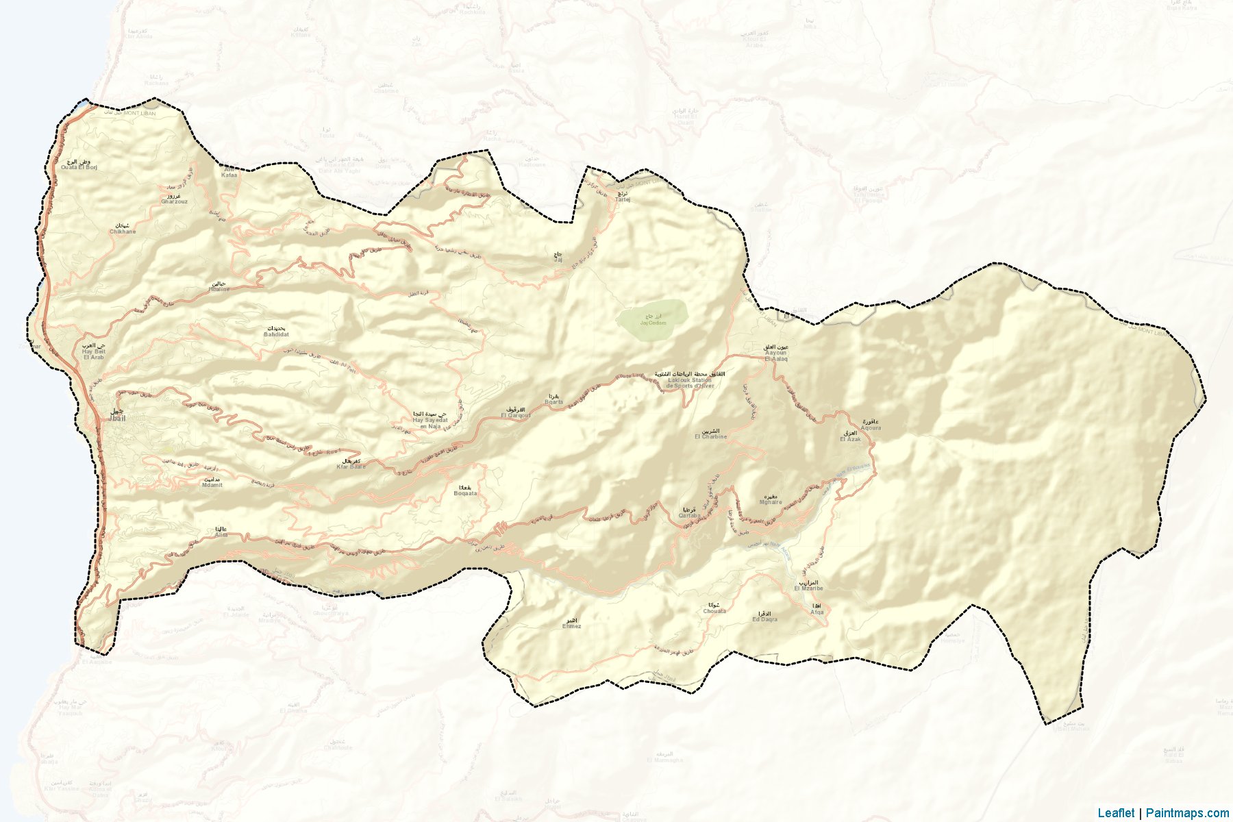 Jbayl (Mount Lebanon) Map Cropping Samples-2