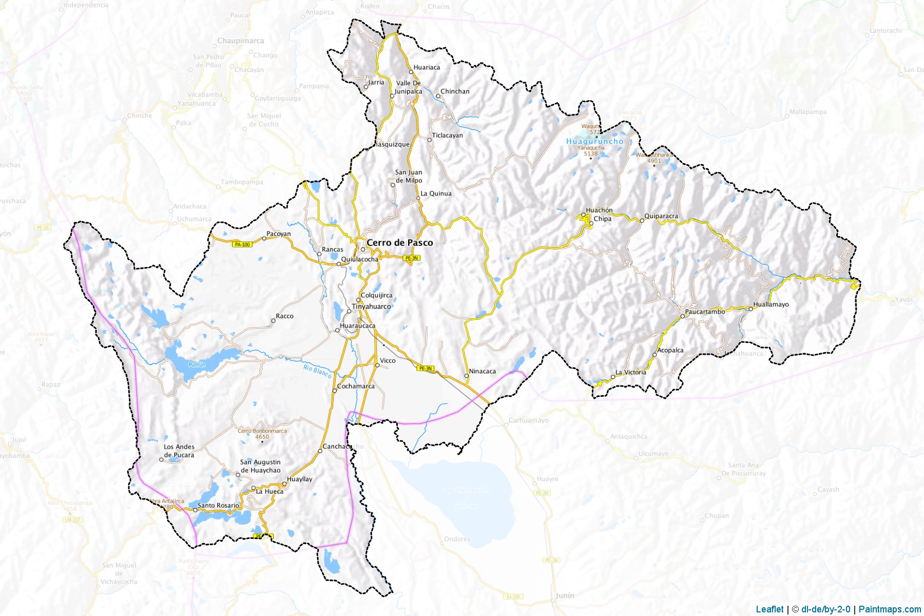 Pasco (Pasco Bölgesi) Haritası Örnekleri-1