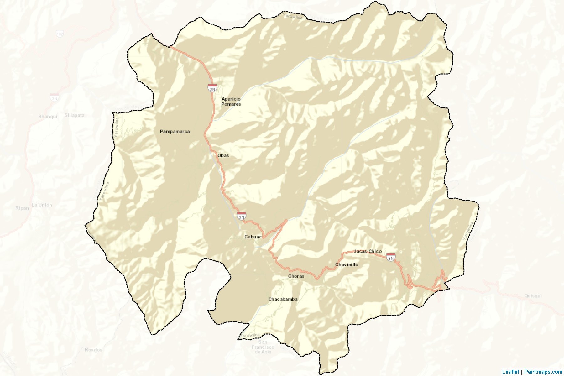 Muestras de recorte de mapas Yarowilca (Huanuco)-2