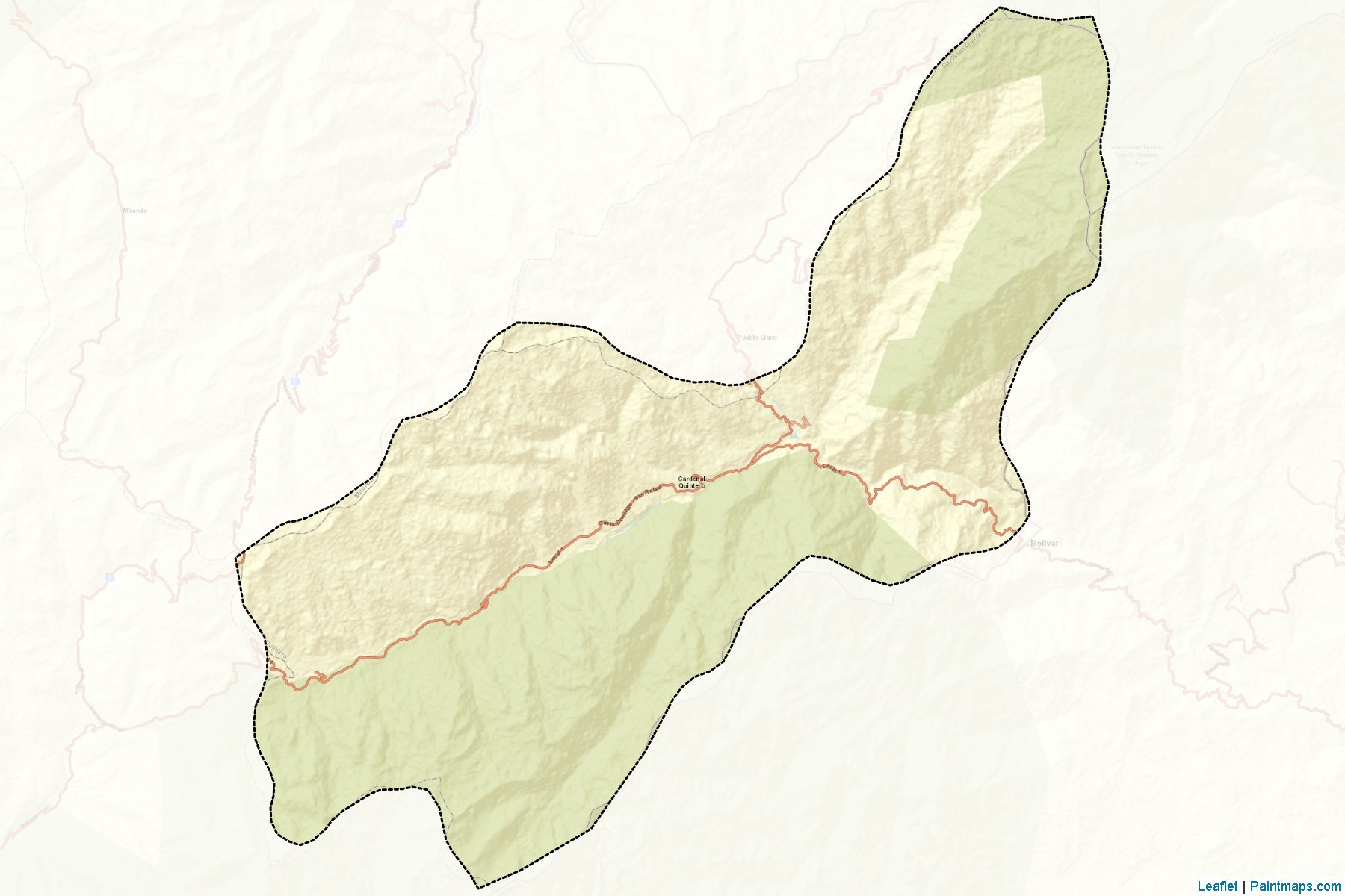 Muestras de recorte de mapas Cardenal Quintero (Mérida)-2