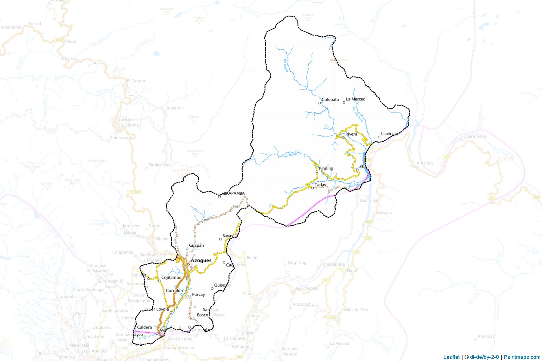 Muestras de recorte de mapas Azogues (Cañar)-1