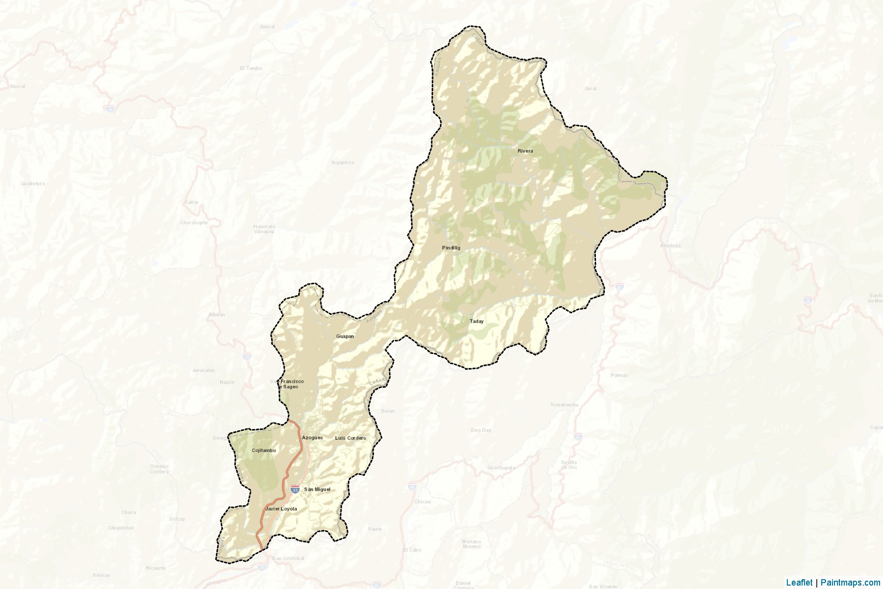 Muestras de recorte de mapas Azogues (Cañar)-2