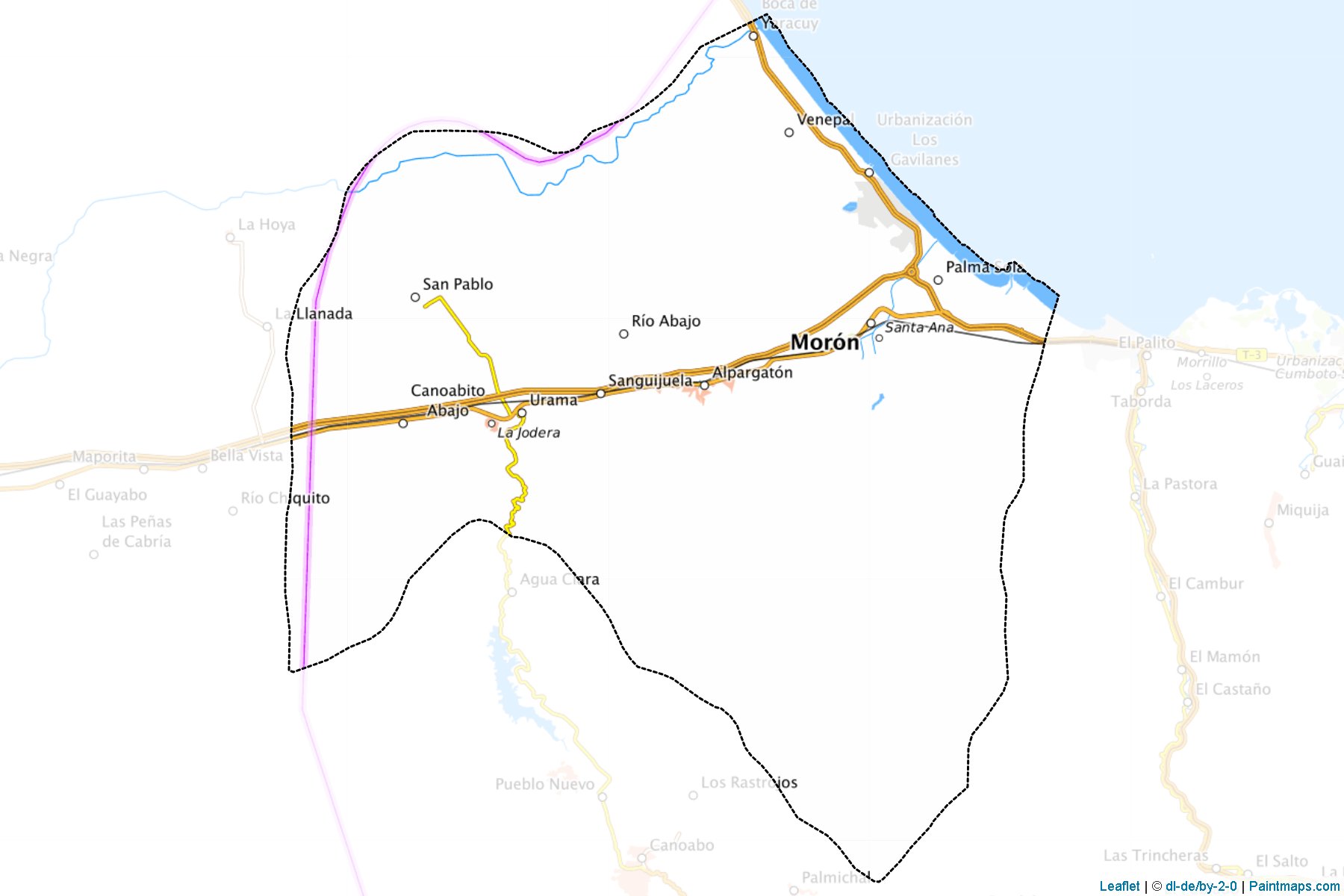 Muestras de recorte de mapas Juan Jose Mora (Carabobo)-1