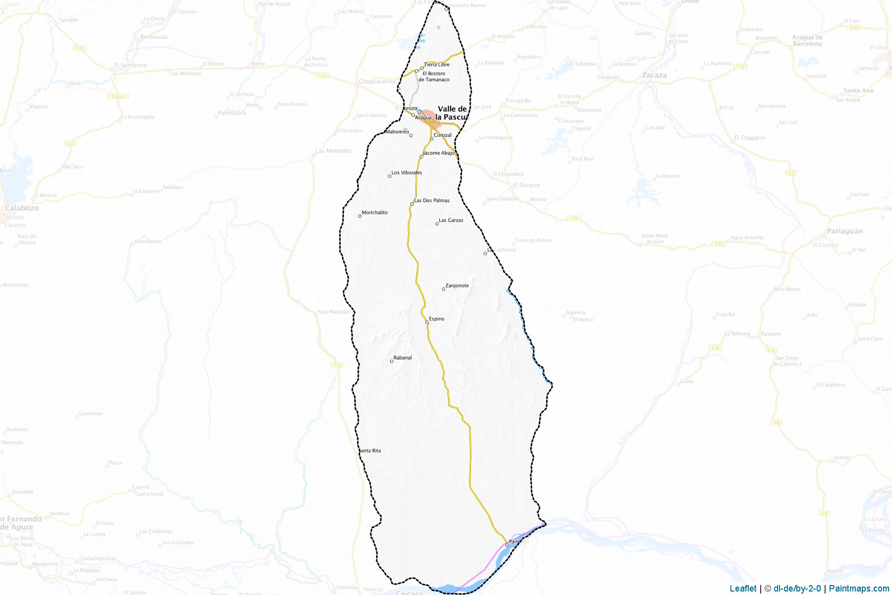 Muestras de recorte de mapas Infante (Guárico)-1