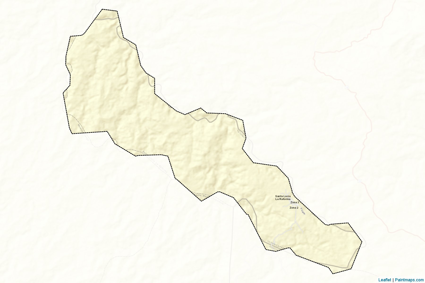 Muestras de recorte de mapas Santa Lucia La Reforma (Totonicapán)-2