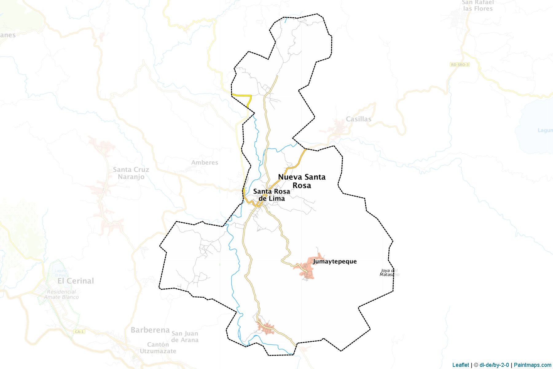 Muestras de recorte de mapas Nueva Santa Rosa (Santa Rosa)-1