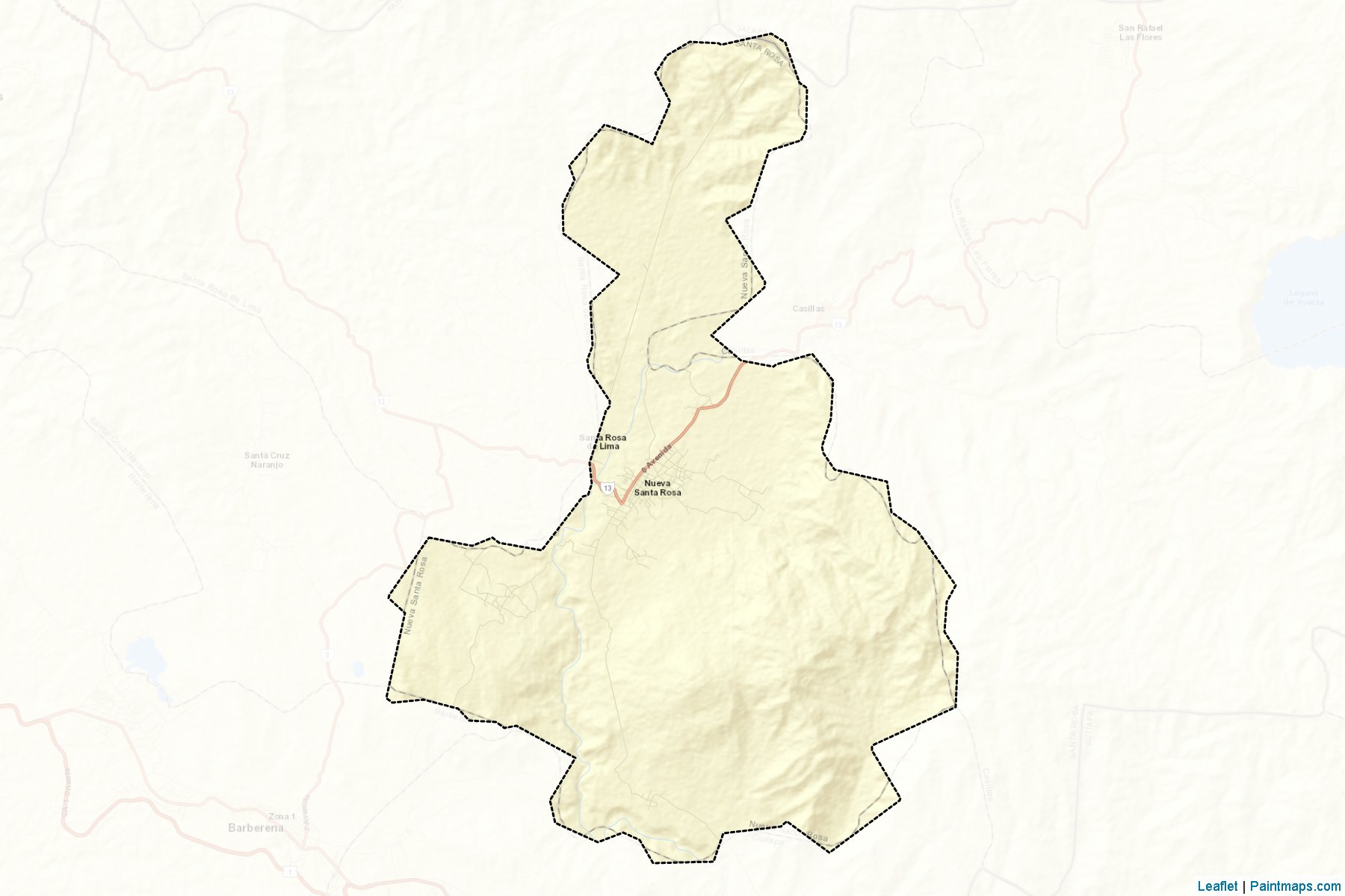 Muestras de recorte de mapas Nueva Santa Rosa (Santa Rosa)-2