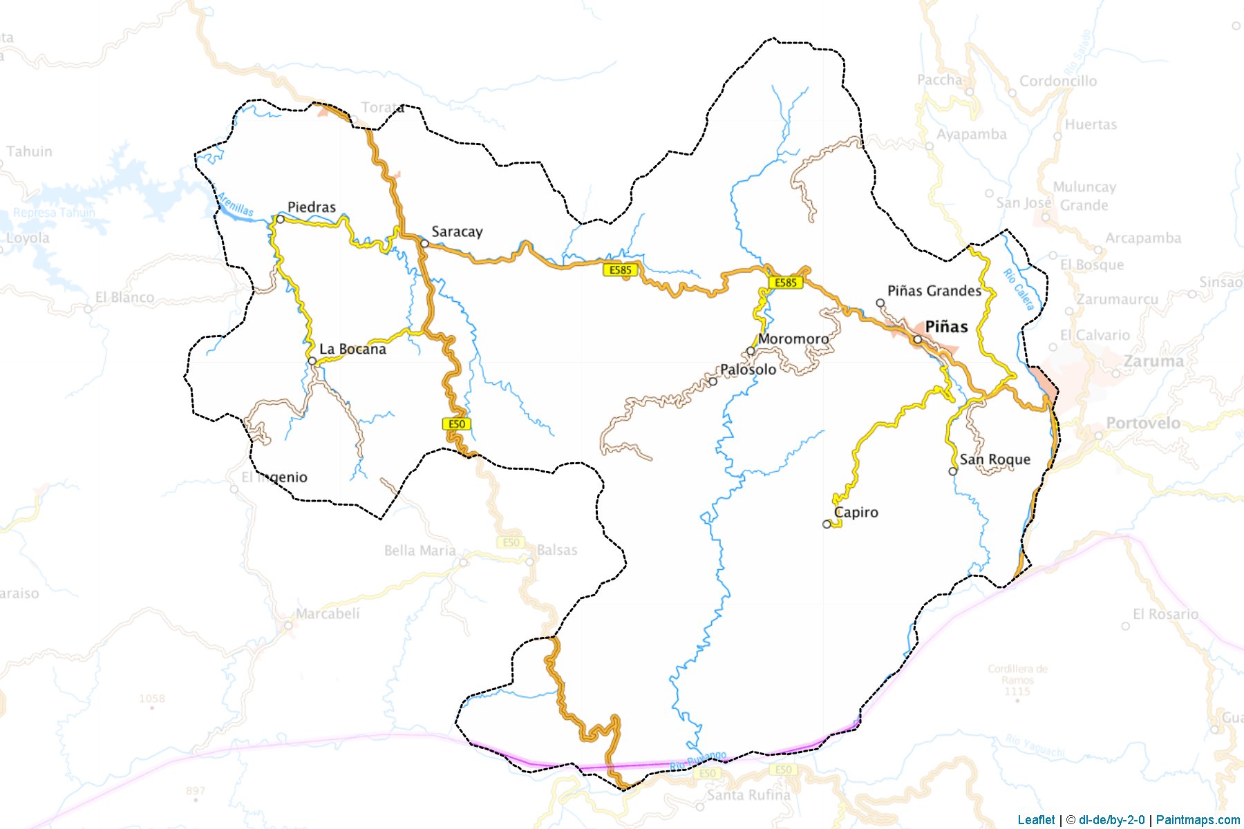 Muestras de recorte de mapas Piñas (El Oro)-1