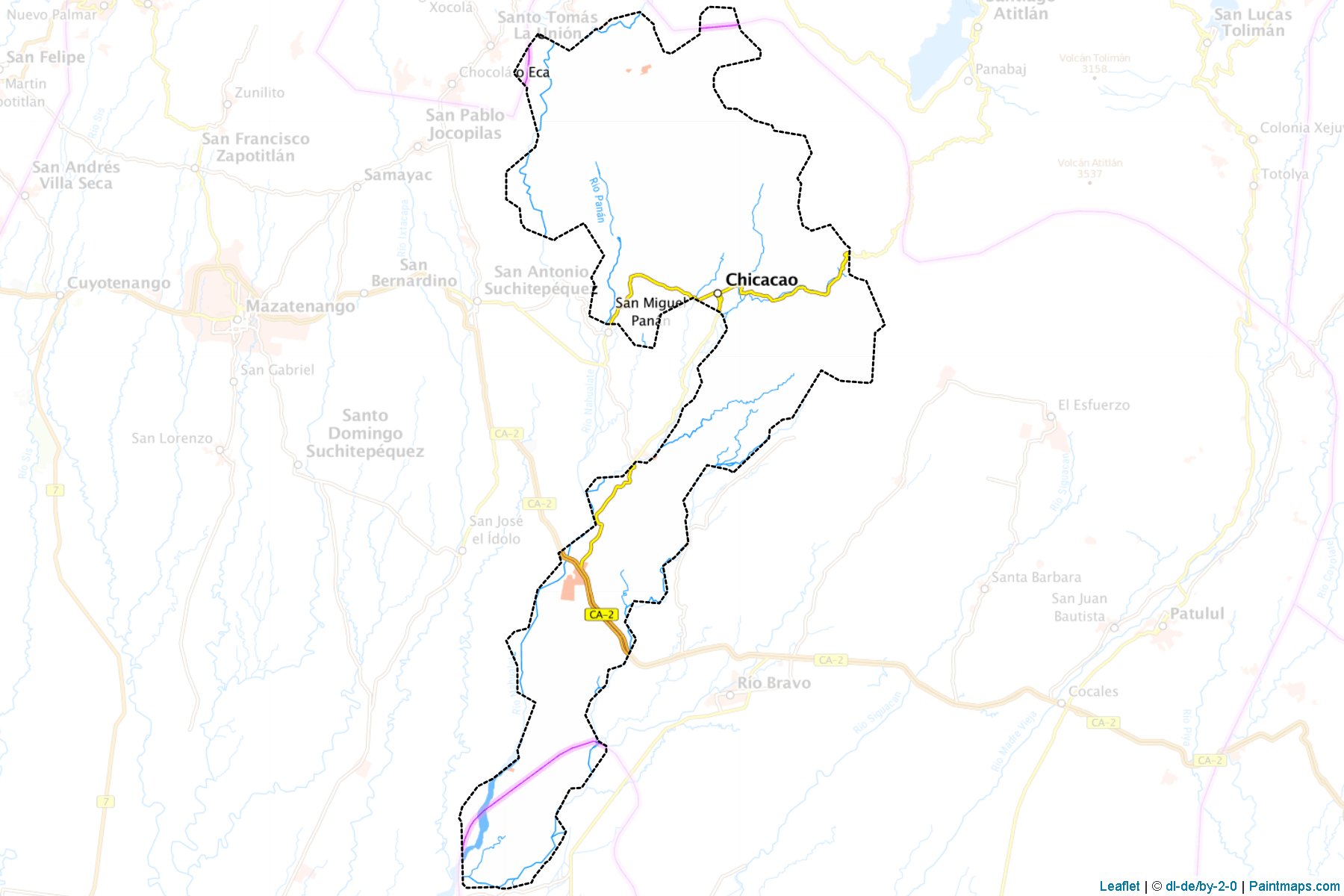 Muestras de recorte de mapas Chicacao (Suchitepéquez)-1