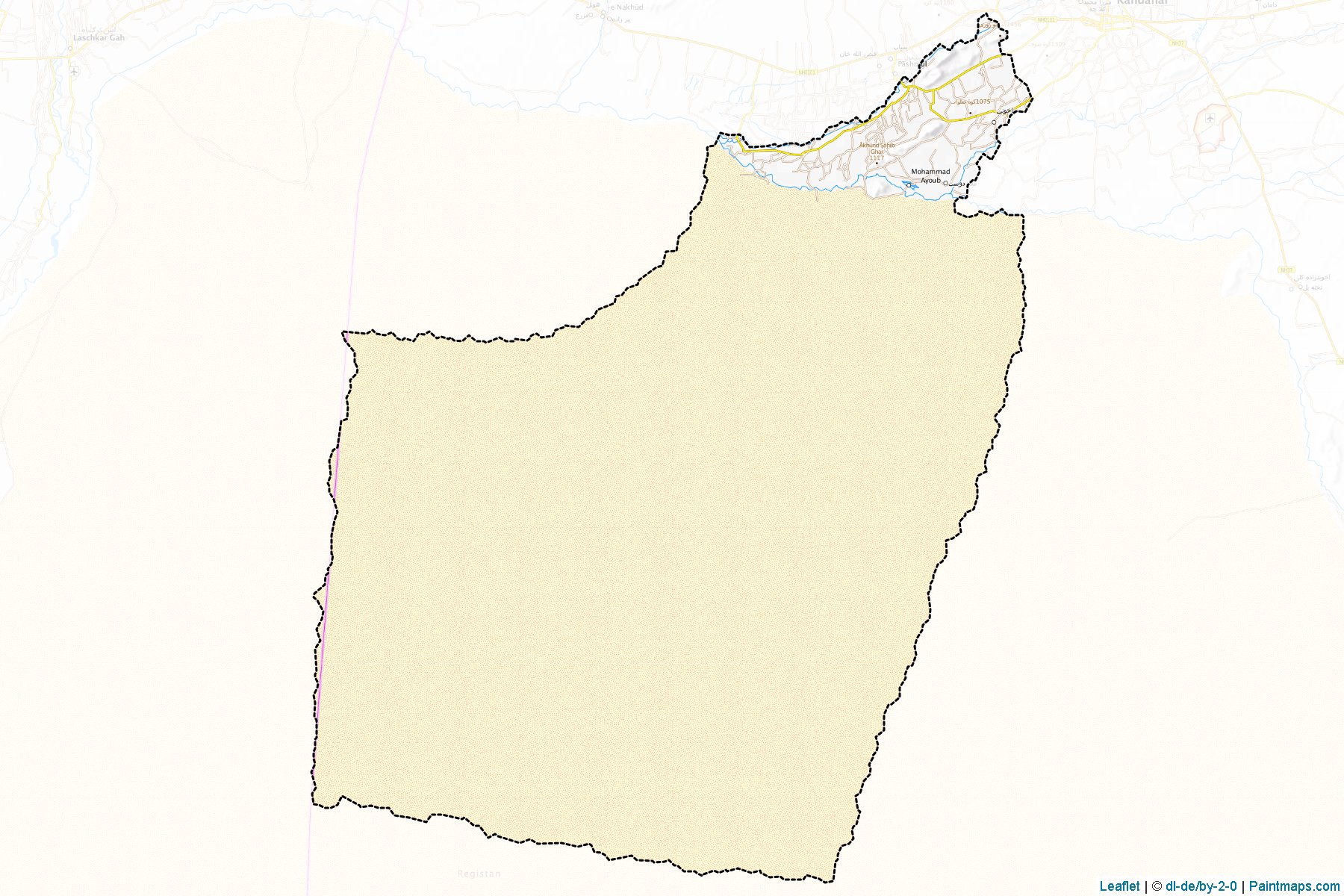 Panjwayi (Kandahar) Map Cropping Samples-1