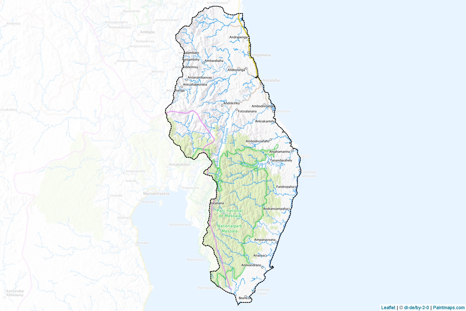 Muestras de recorte de mapas Antalaha (Sava)-1