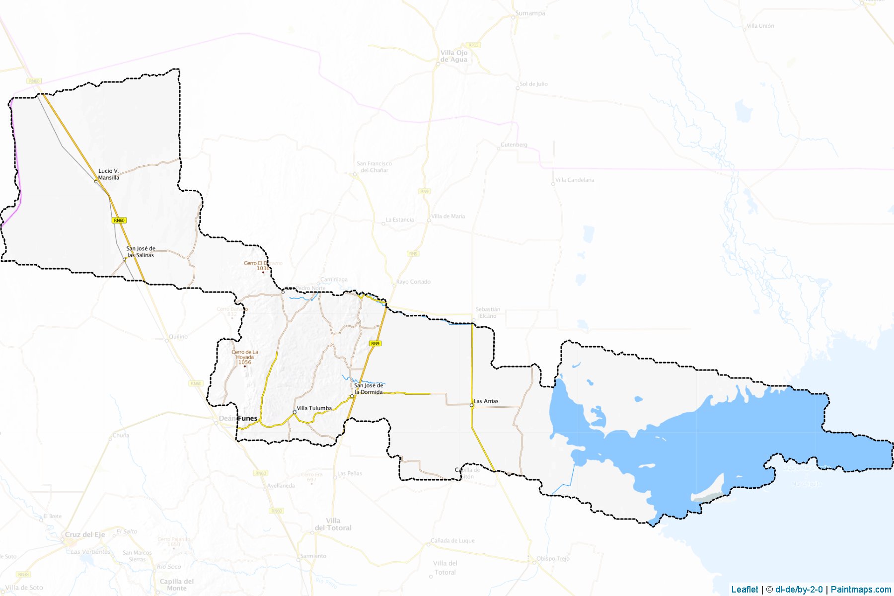 Muestras de recorte de mapas Tulumba (Córdoba)-1