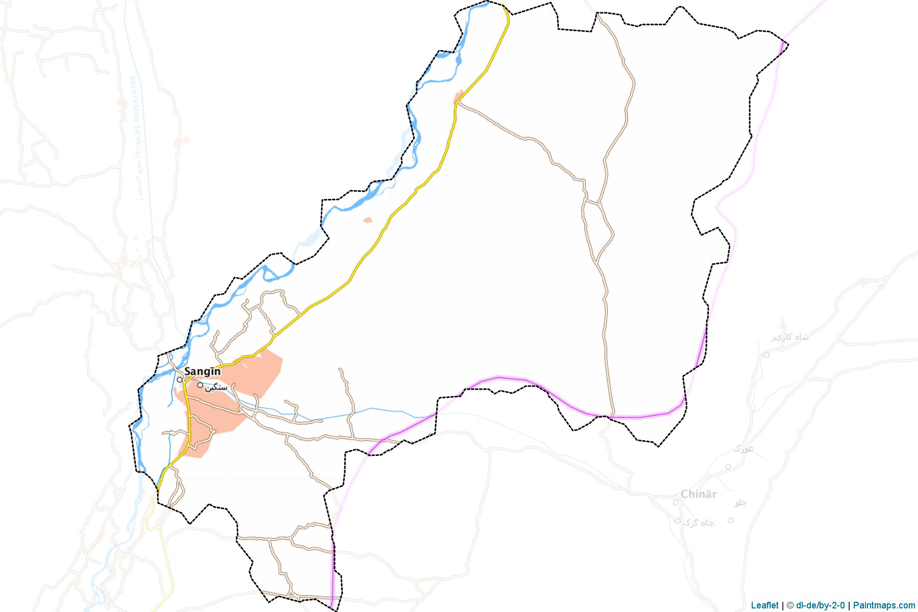 Muestras de recorte de mapas Sangin (Helmand)-1