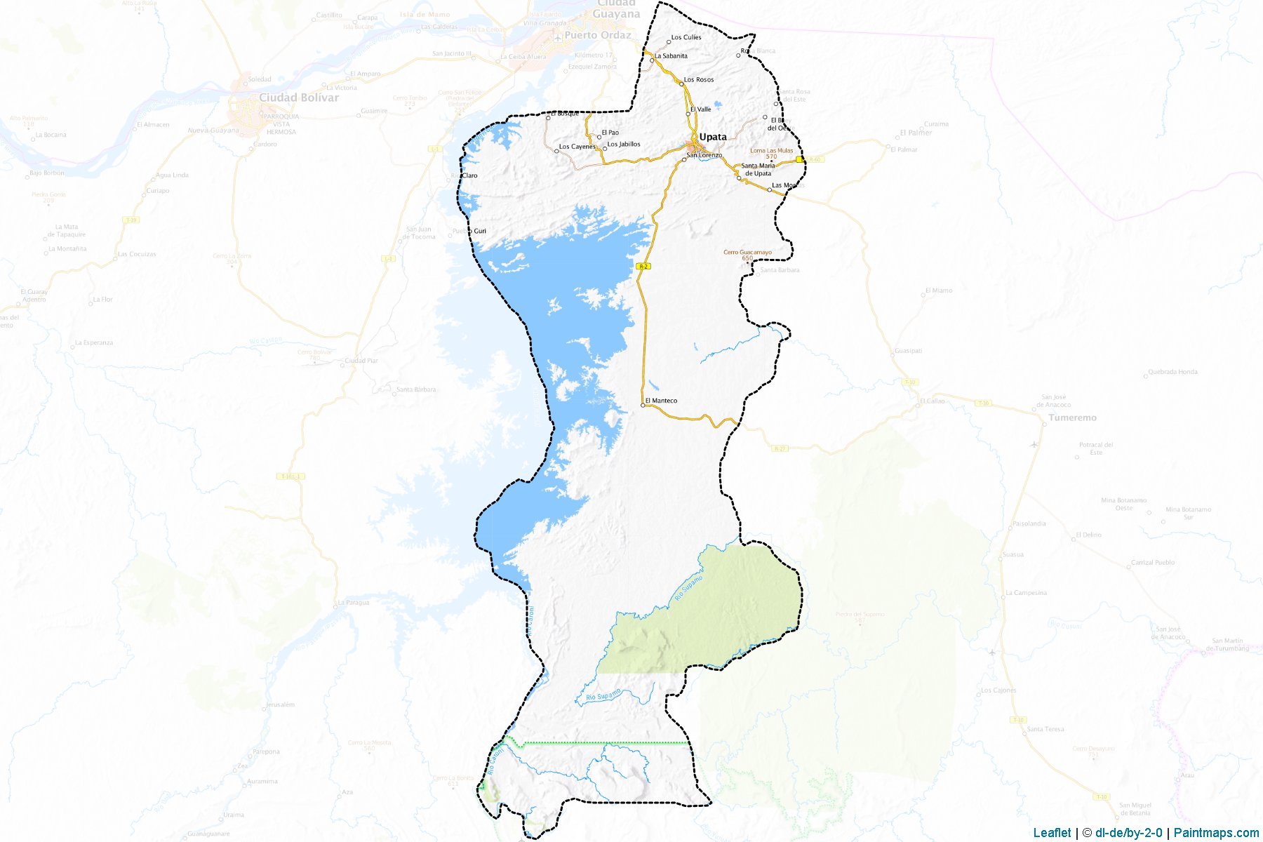 Piar (Bolivar) Map Cropping Samples-1