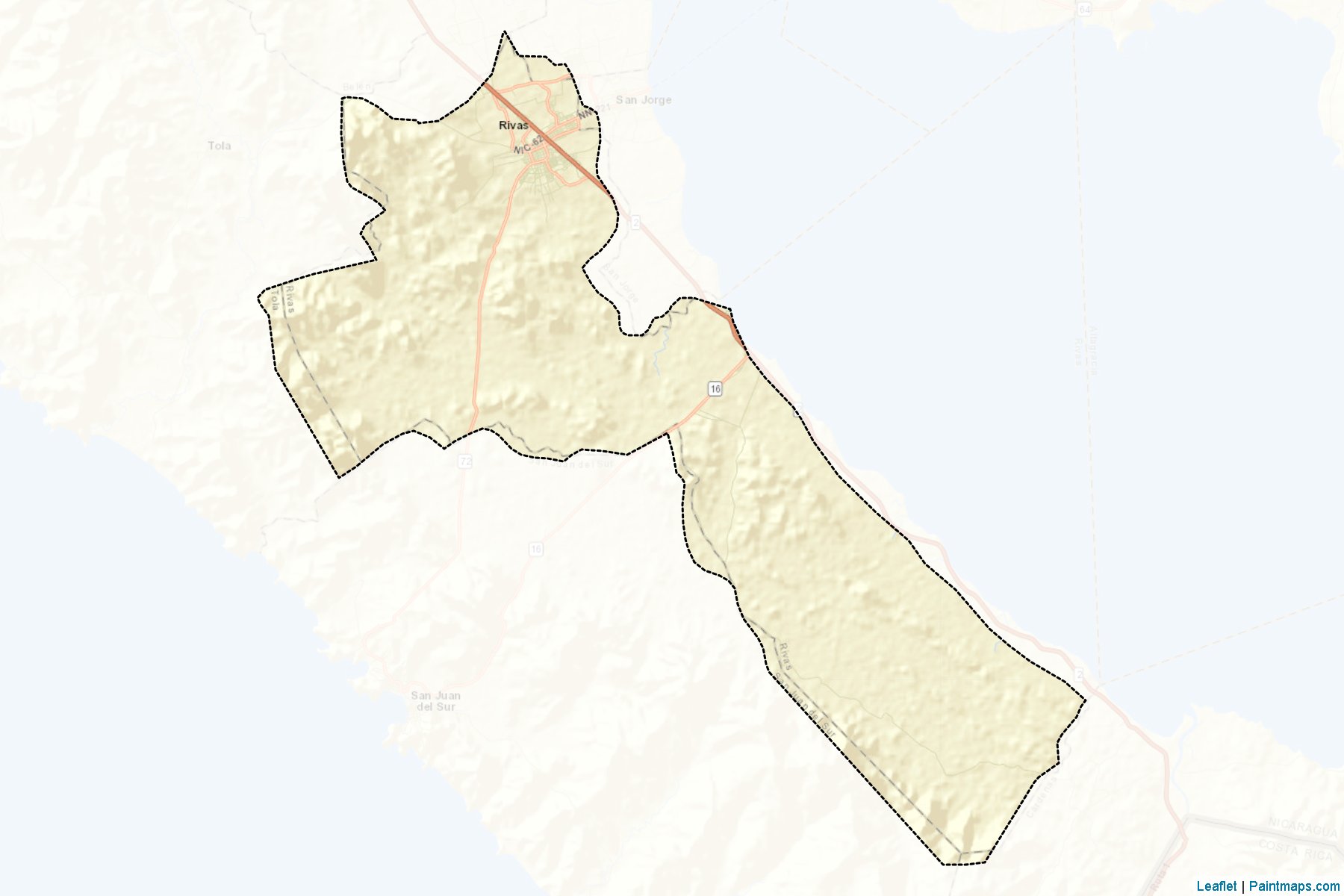 Muestras de recorte de mapas Rivas (Rivas)-2