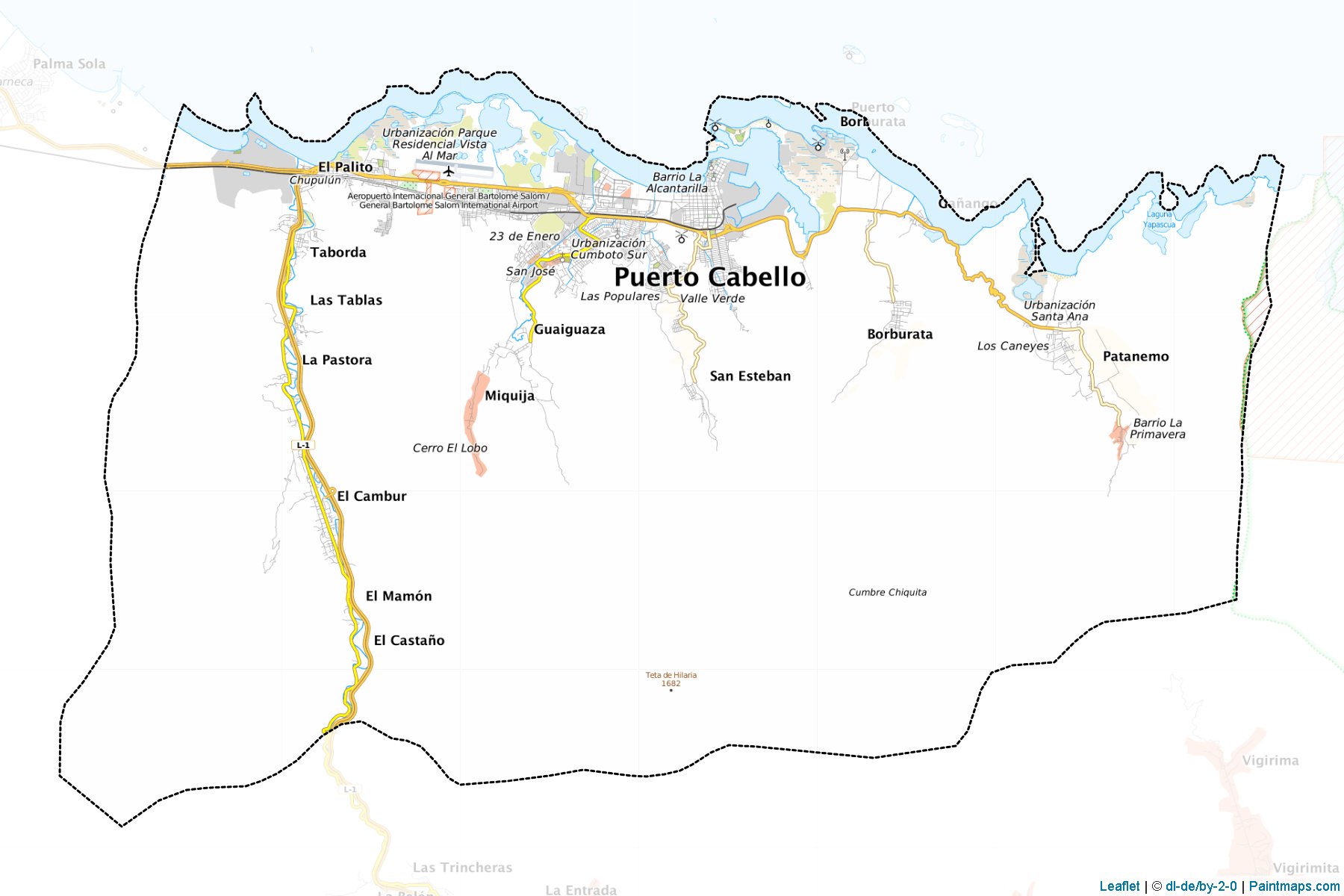 Puerto Cabello (Carabobo) Map Cropping Samples-1