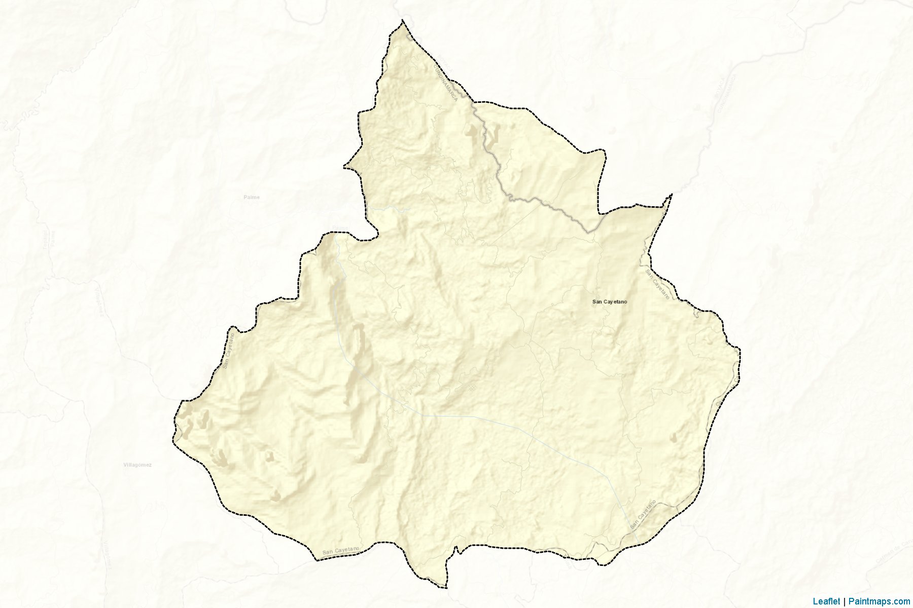 San Cayetano (Cundinamarca) Map Cropping Samples-2