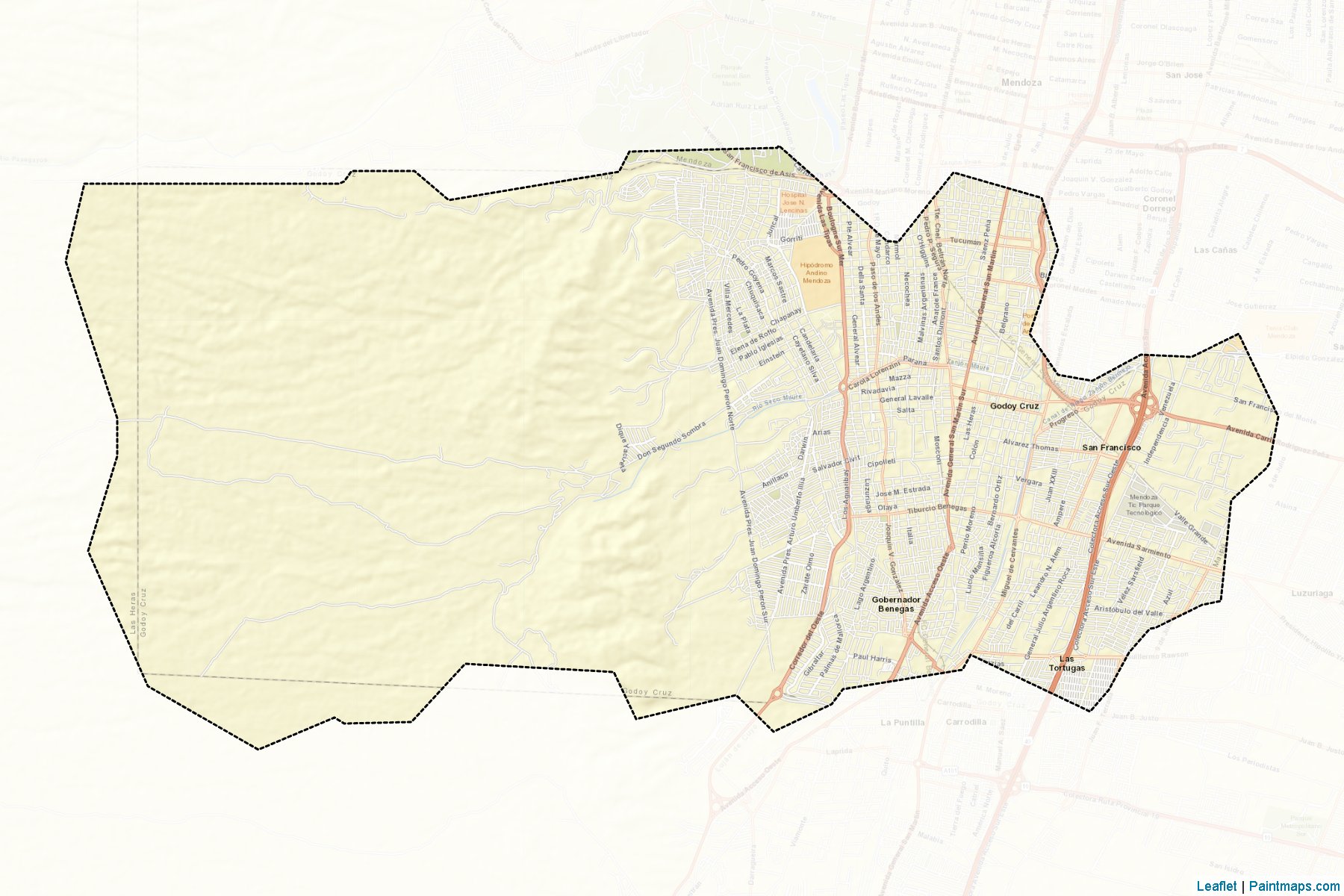 Godoy Cruz (Mendoza) Map Cropping Samples-2