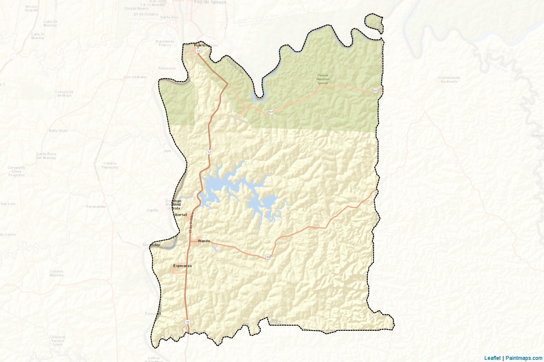 Muestras de recorte de mapas Iguazu (Misiones)-2