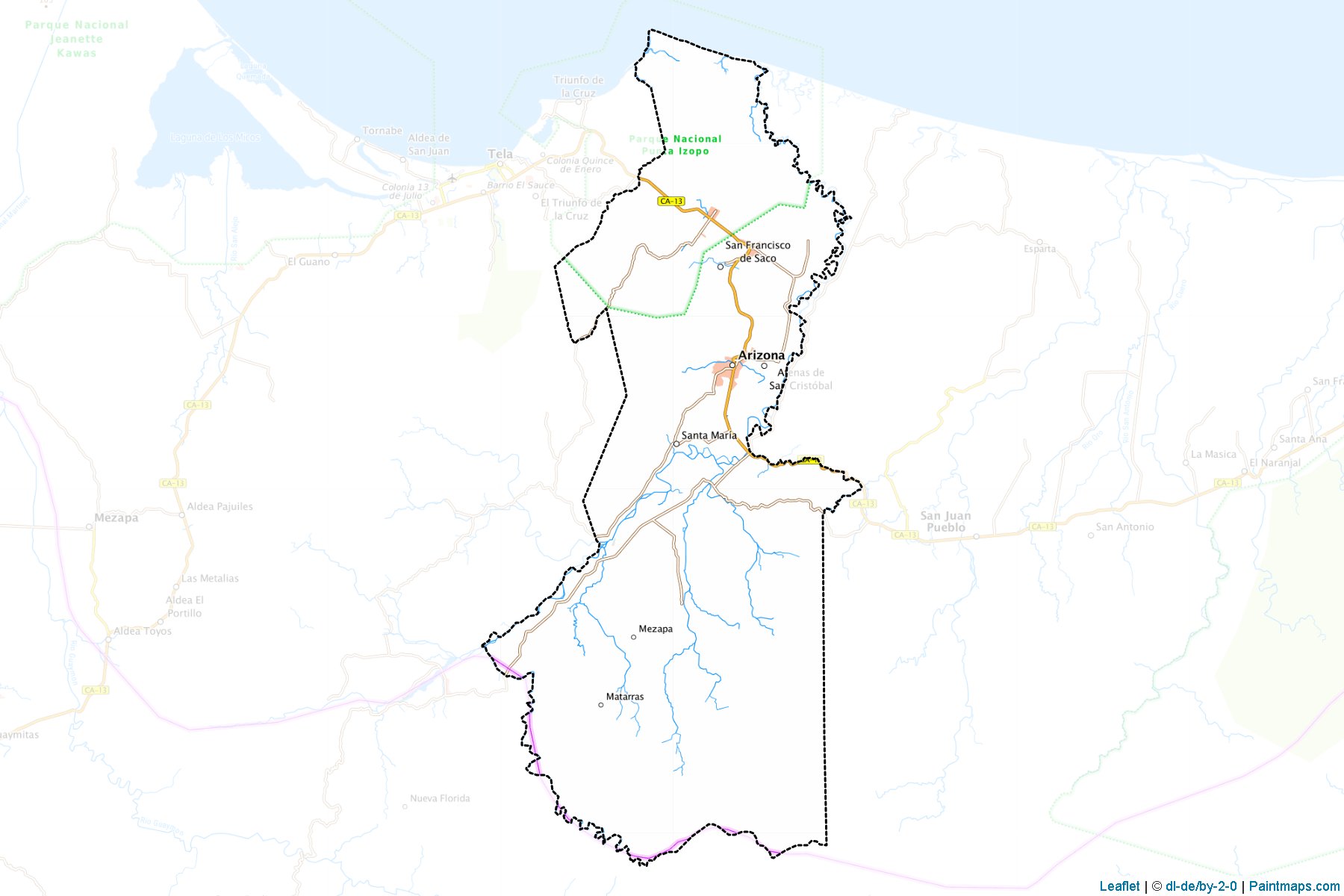 Muestras de recorte de mapas Harizona (Atlántida)-1