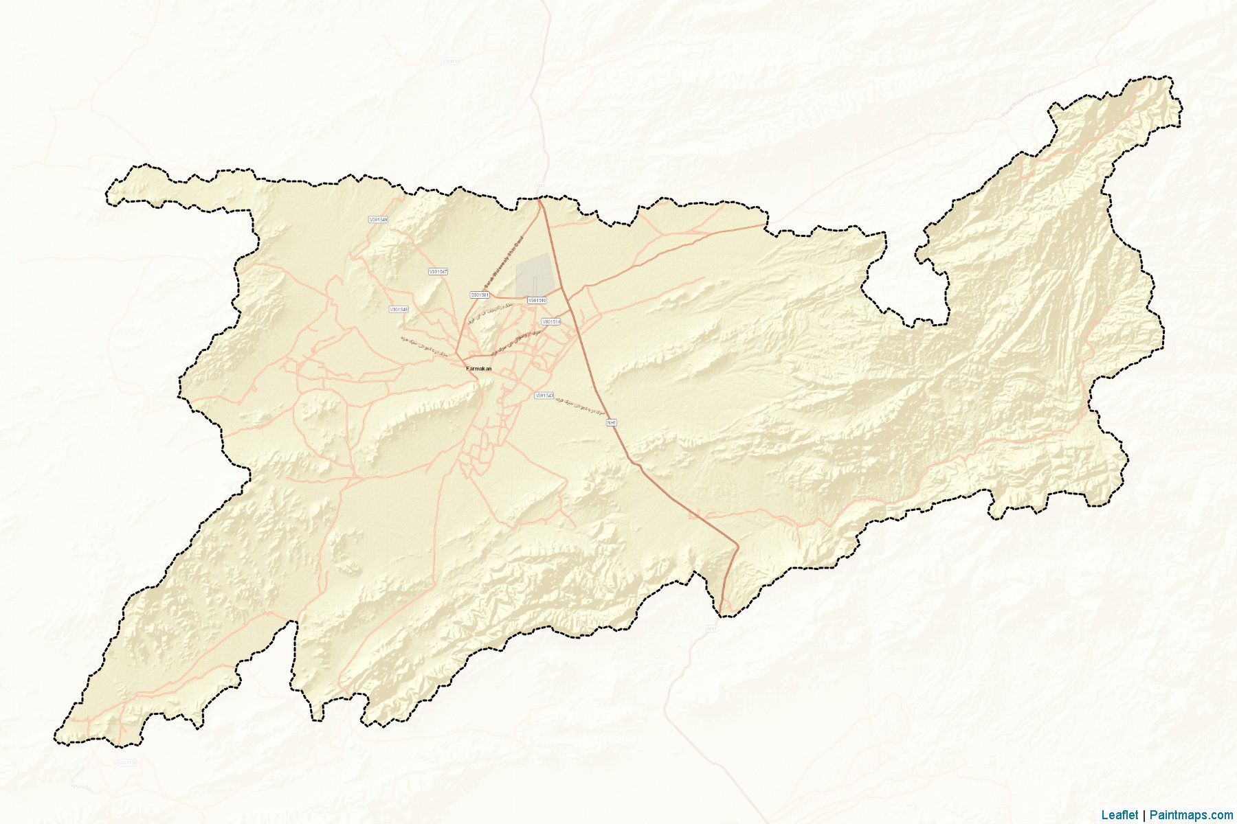 Muestras de recorte de mapas Shindand (Herat)-2