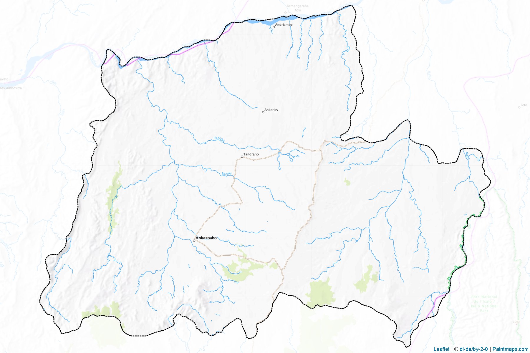 Ankazoabo (Atsimo-Andrefana) Haritası Örnekleri-1