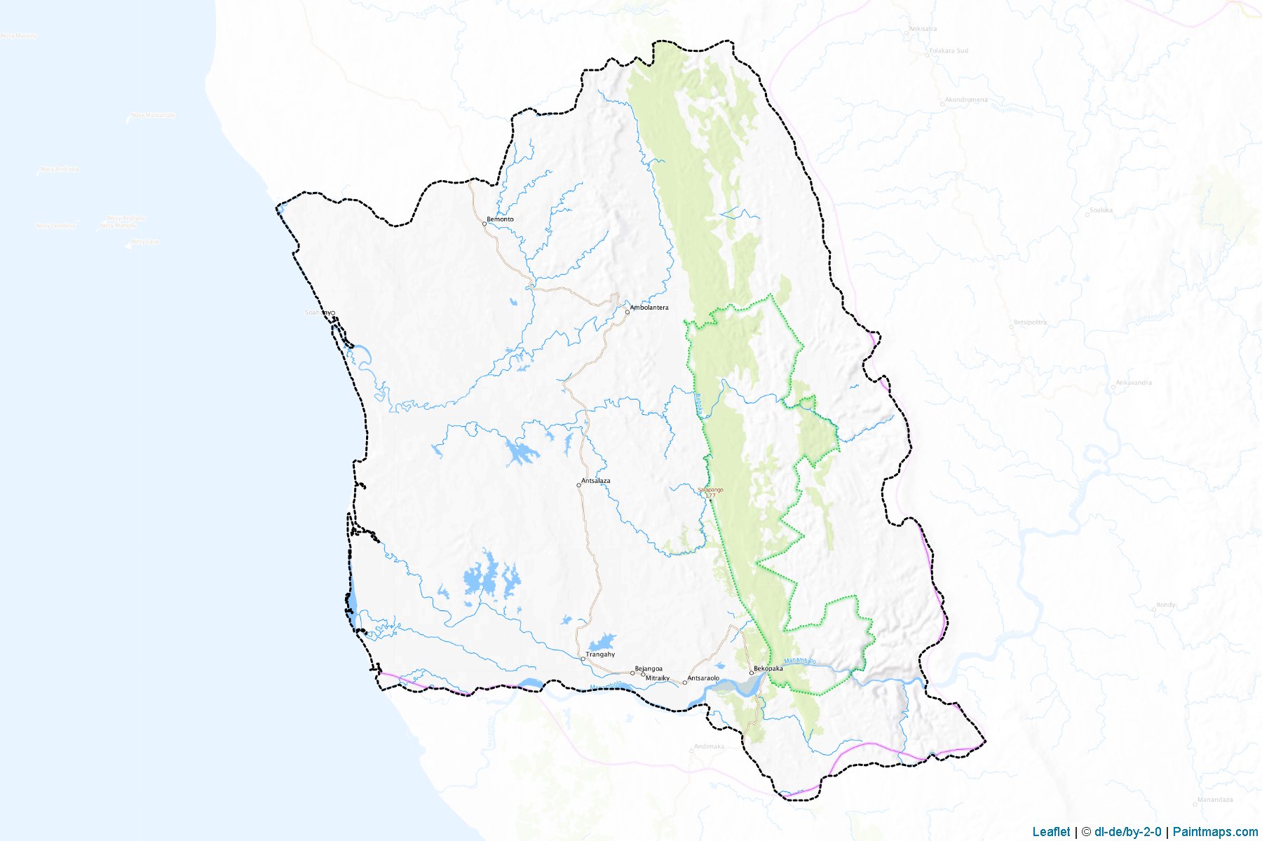 Muestras de recorte de mapas Antsalova (Melaky)-1