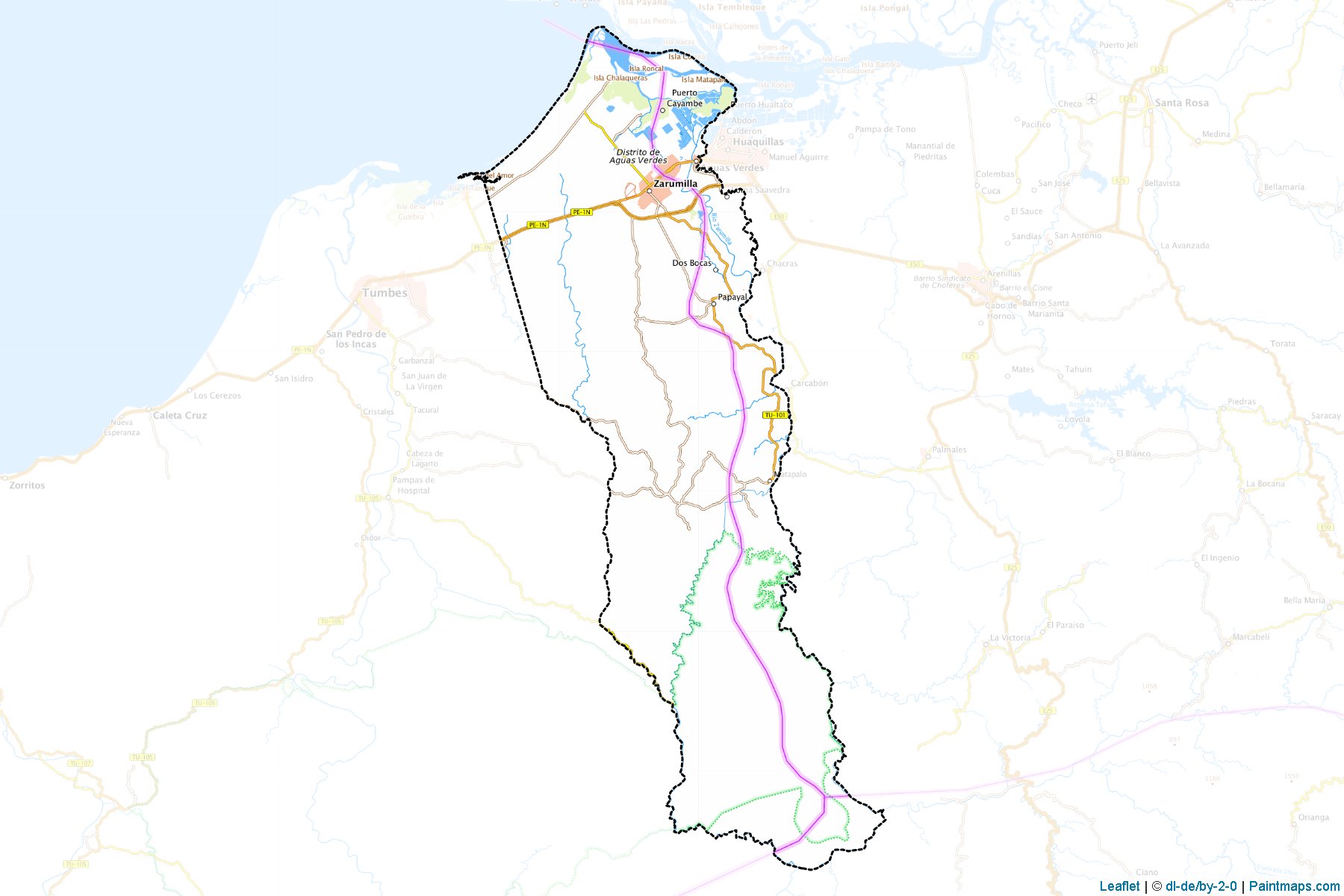 Zarumilla (Tumbes) Map Cropping Samples-1