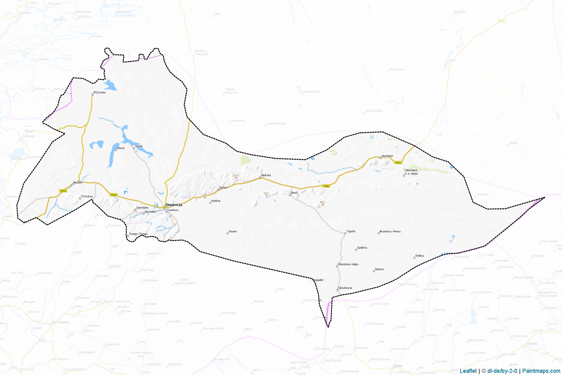 Douentza (Mopti Region) Haritası Örnekleri-1