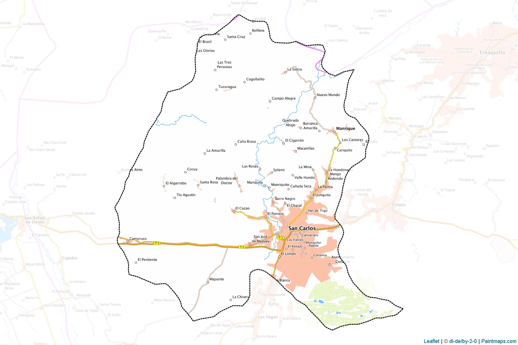 Muestras de recorte de mapas San Carlos (Cojedes)-1