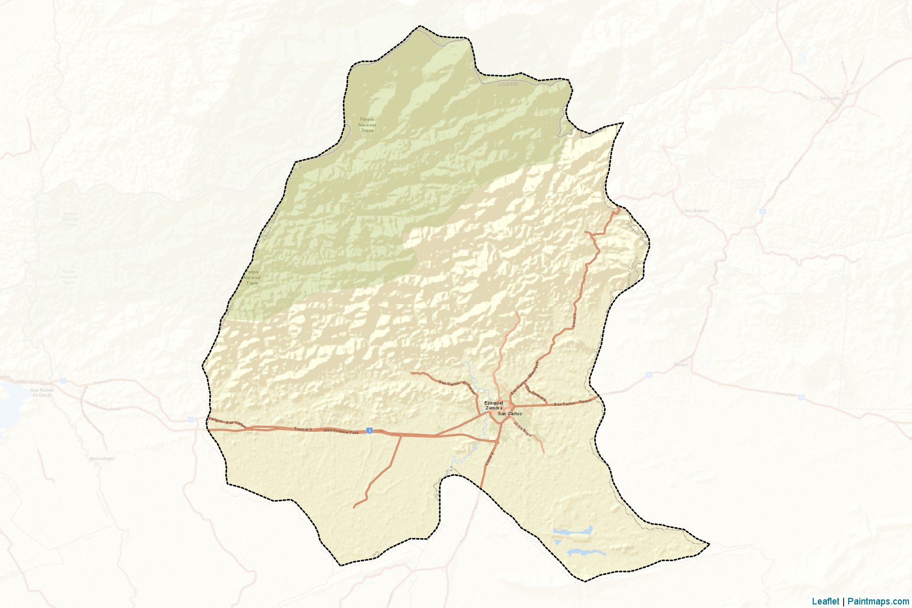 Muestras de recorte de mapas San Carlos (Cojedes)-2