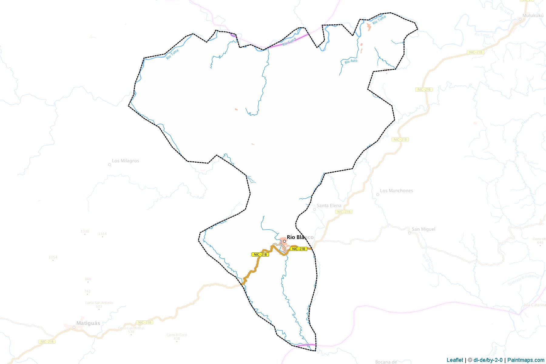 Muestras de recorte de mapas Rio Blanco (Matagalpa)-1