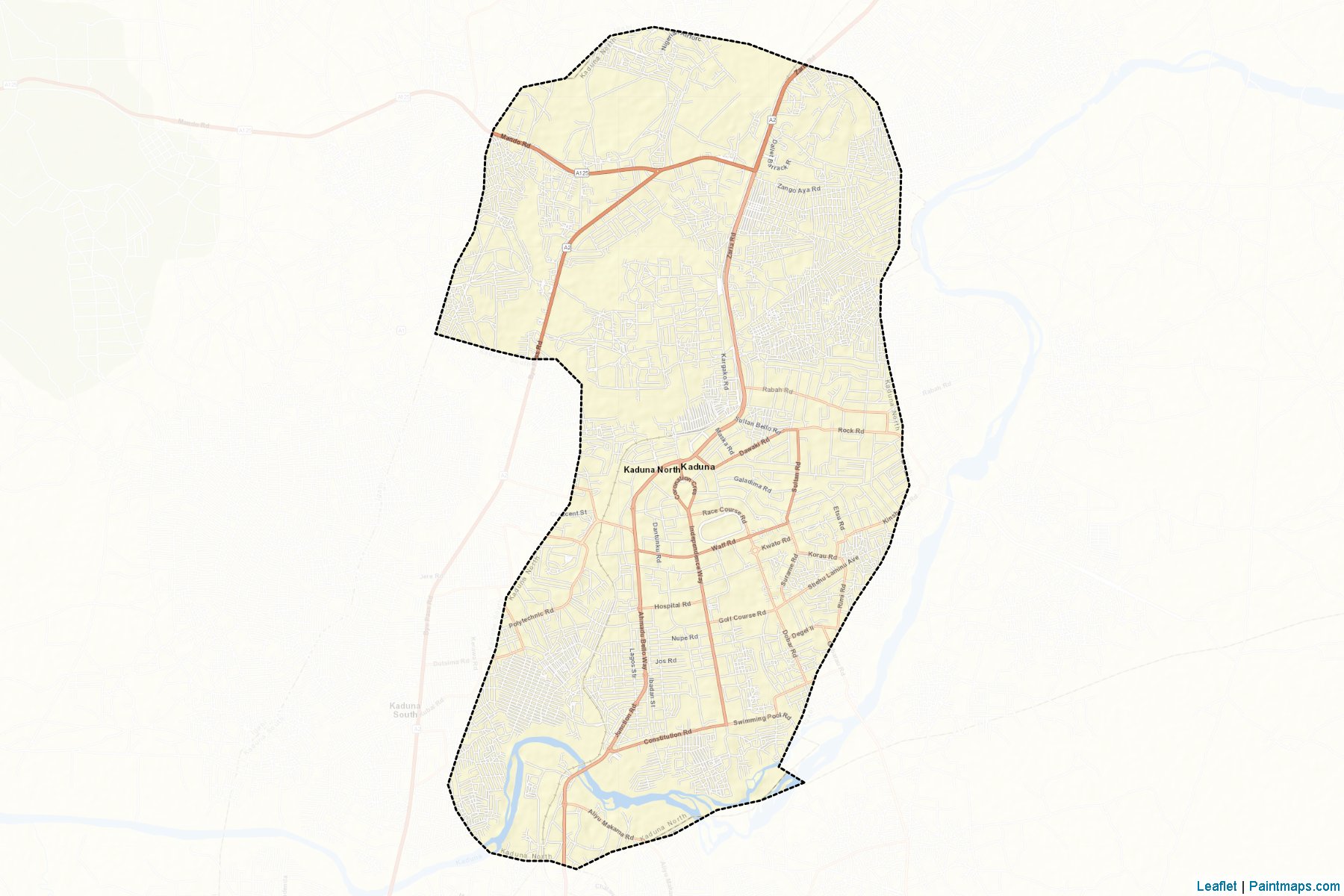 Kaduna North (Kaduna) Map Cropping Samples-2