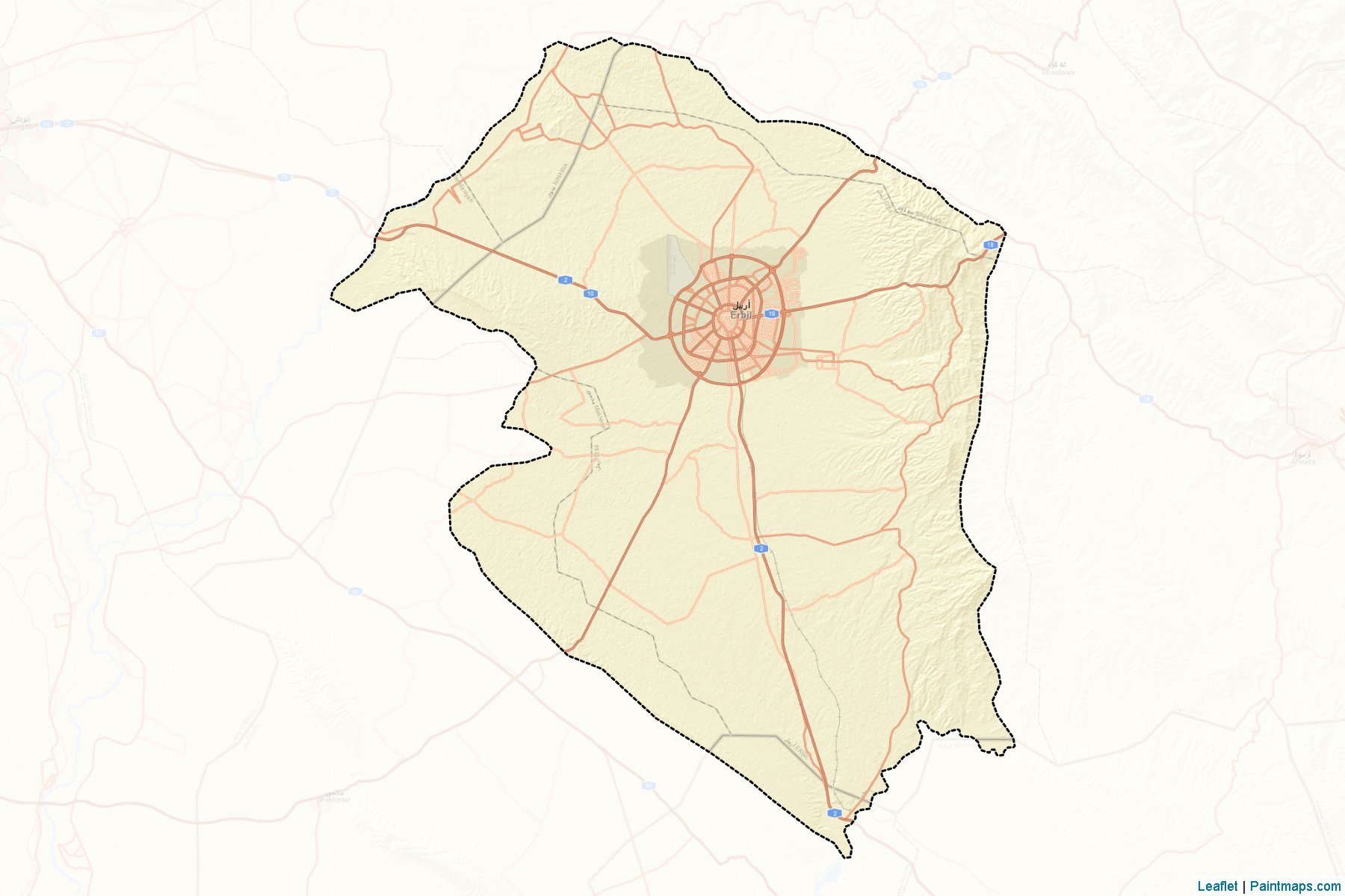 Erbil (Arbil) Map Cropping Samples-2