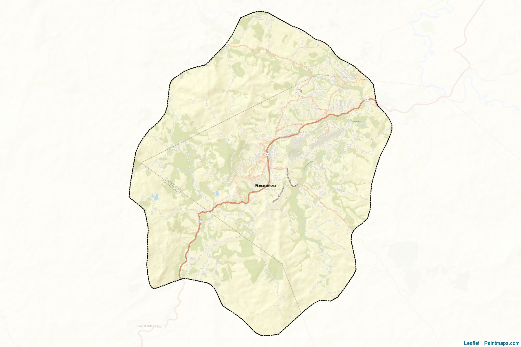 Fianarantsoa (Fianarantsoa) Map Cropping Samples-2