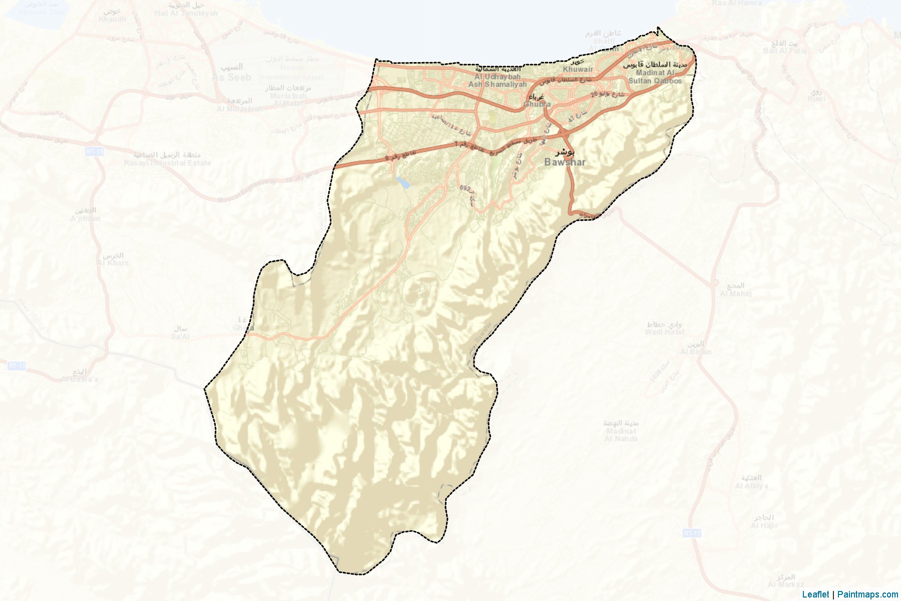 Bawshar (Masqat) Map Cropping Samples-2