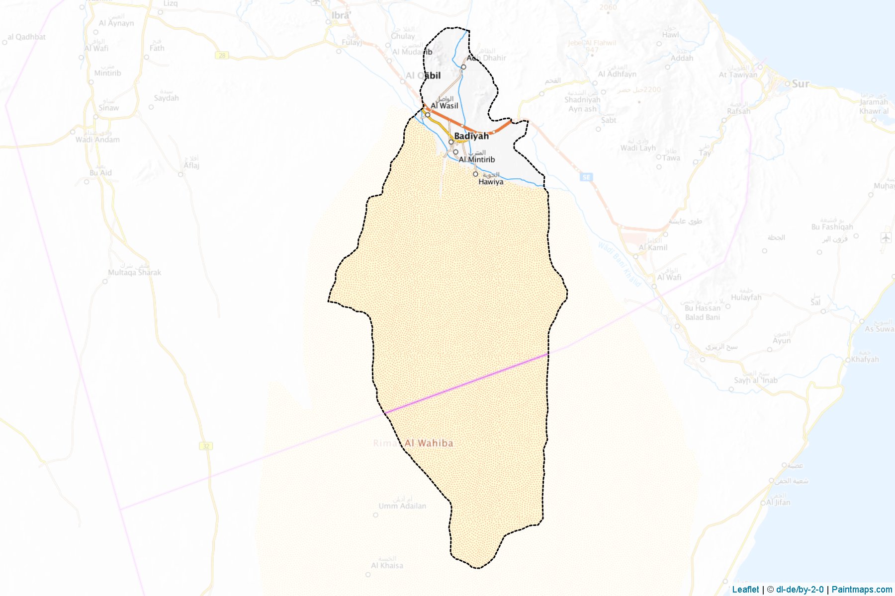 Bidiyah (Ash Sharqiyah Kuzey Yönetimi) Haritası Örnekleri-1