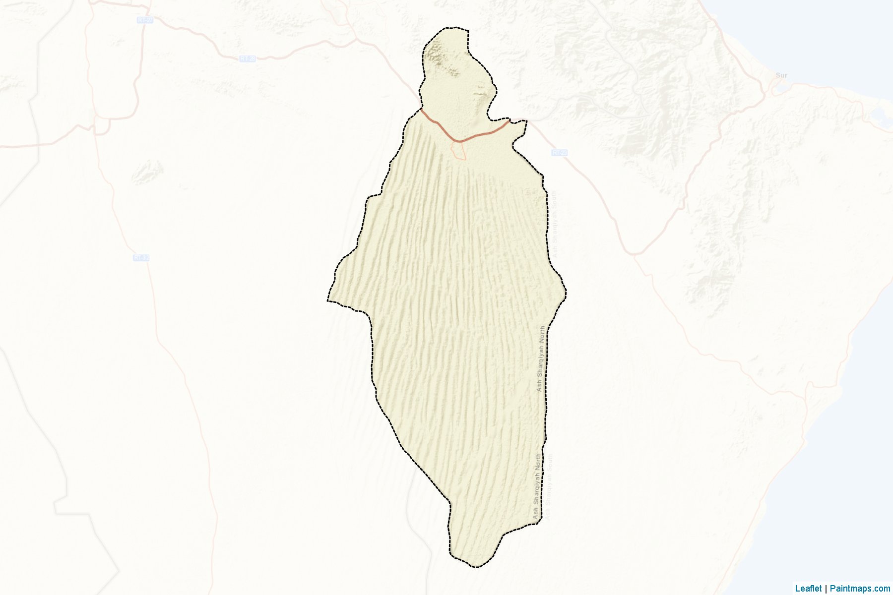 Bidiyah (Ash Sharqiyah Kuzey Yönetimi) Haritası Örnekleri-2