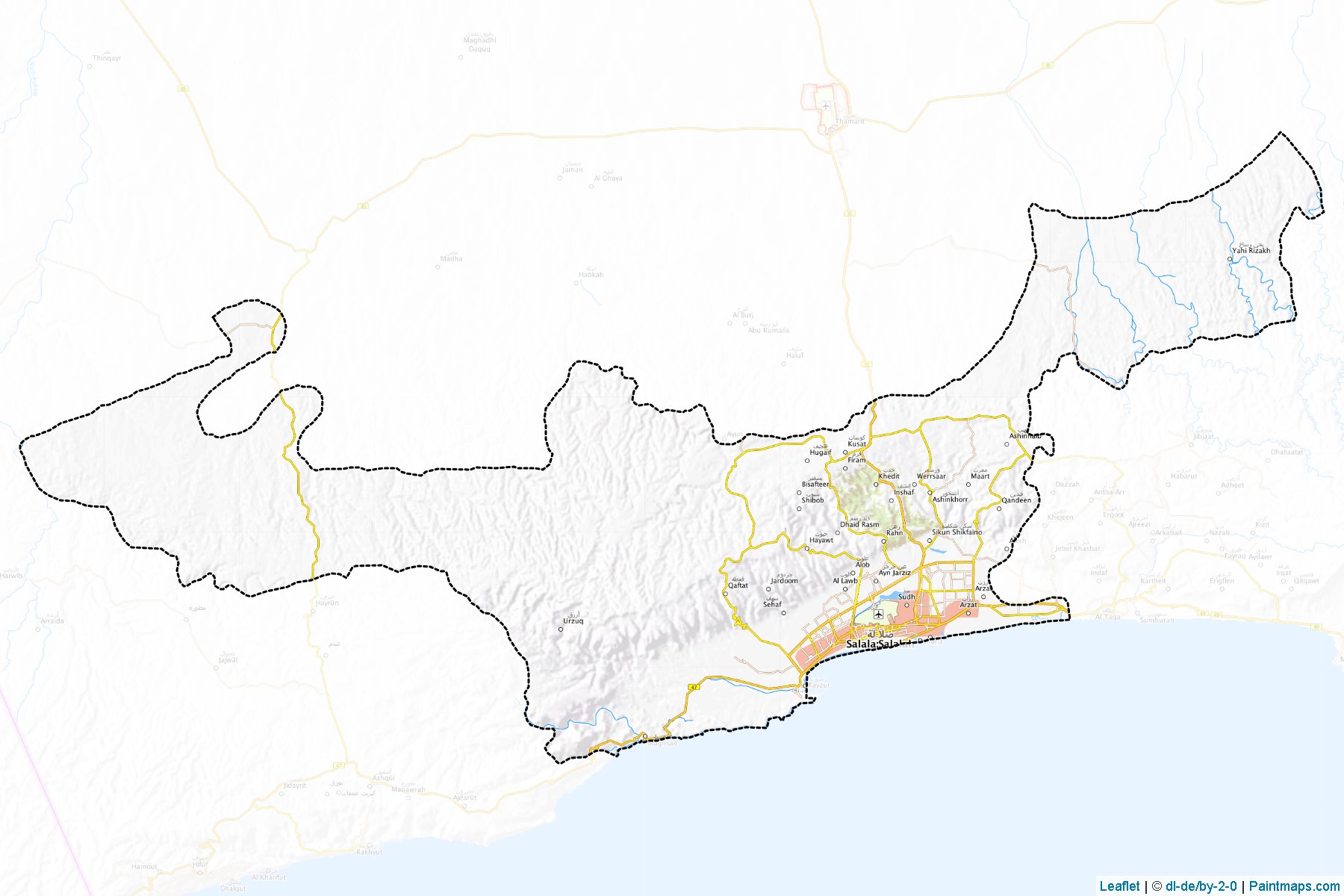 Salalah (Zufar) Map Cropping Samples-1