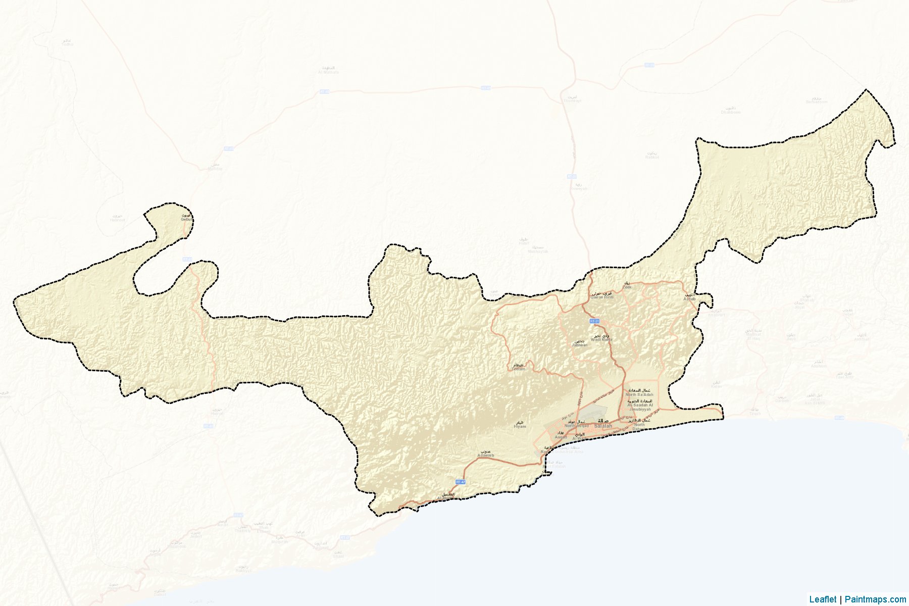 Salalah (Zufar) Map Cropping Samples-2