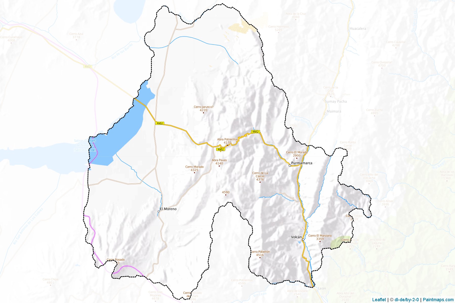 Tumbaya (Jujuy eyaleti) Haritası Örnekleri-1