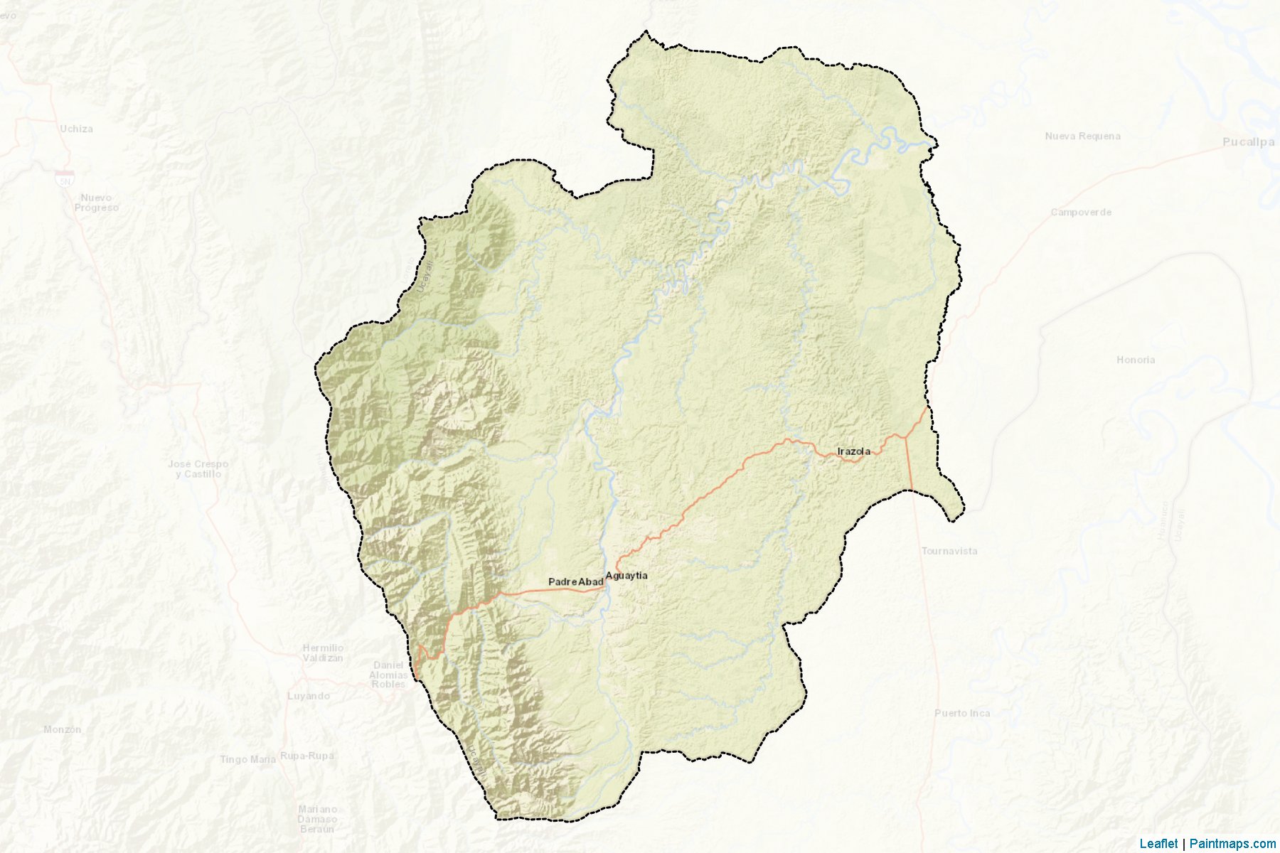 Muestras de recorte de mapas Padre Abad (Ucayali)-2