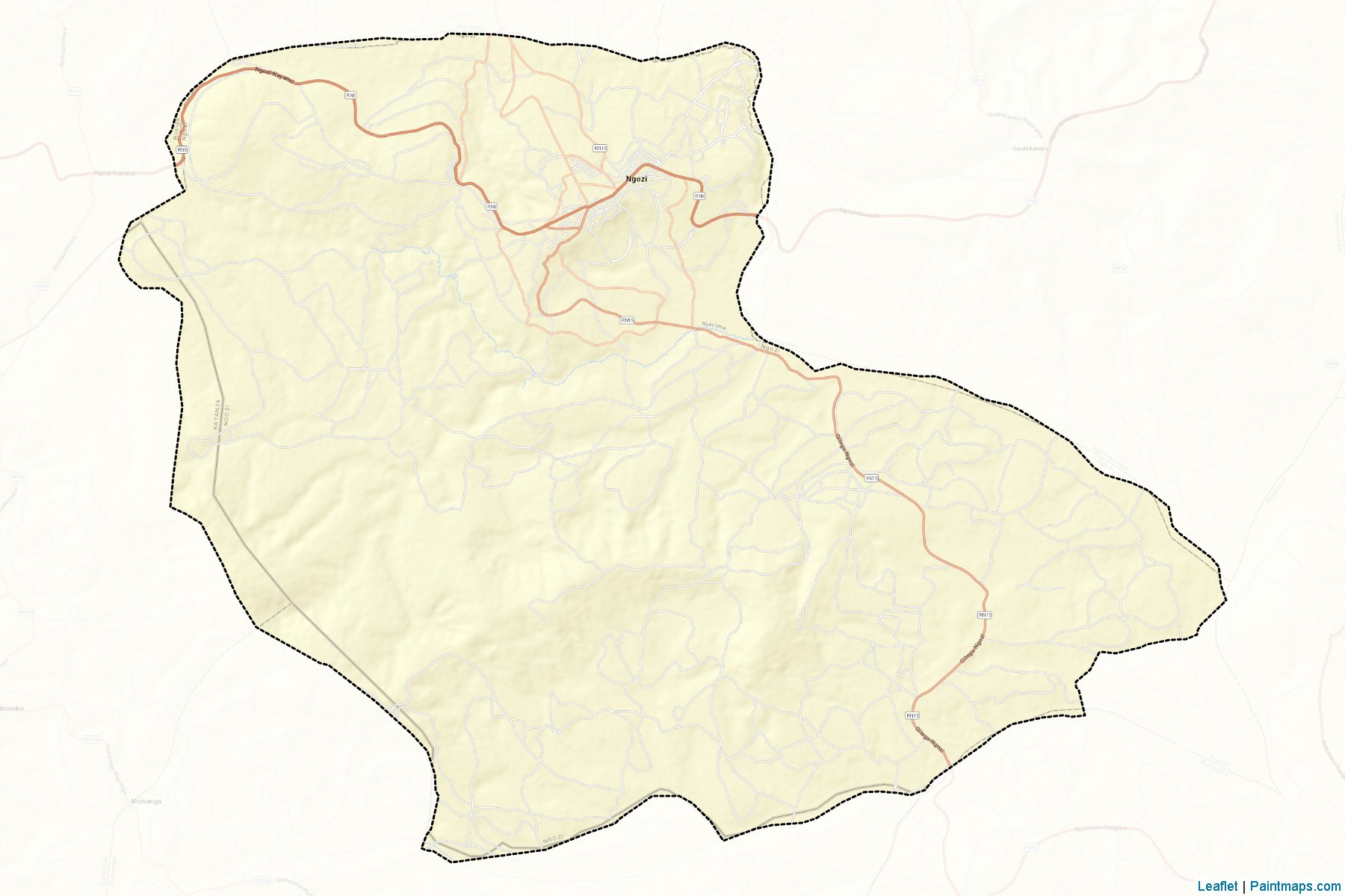 Ngozi (Ngozi Province) Map Cropping Samples-2