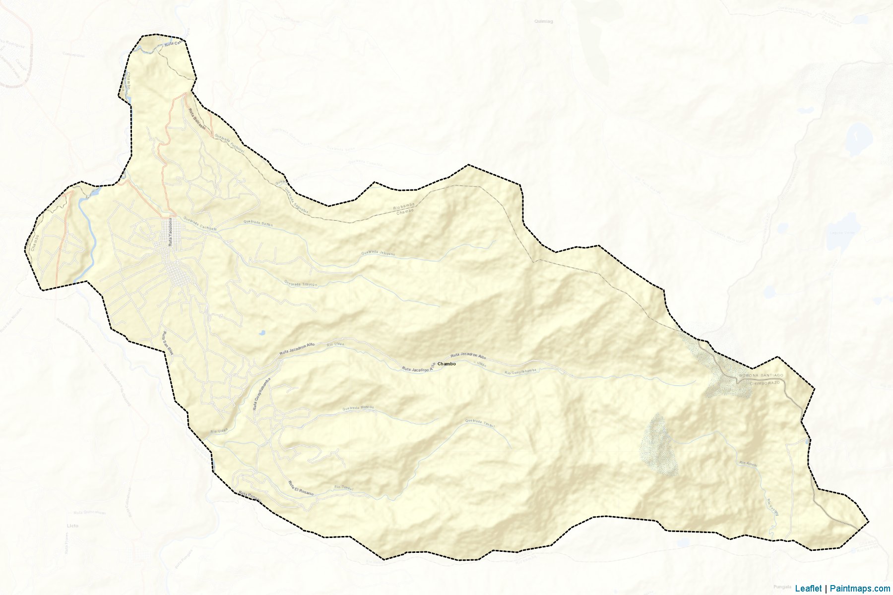 Muestras de recorte de mapas Chambo (Chimborazo)-2