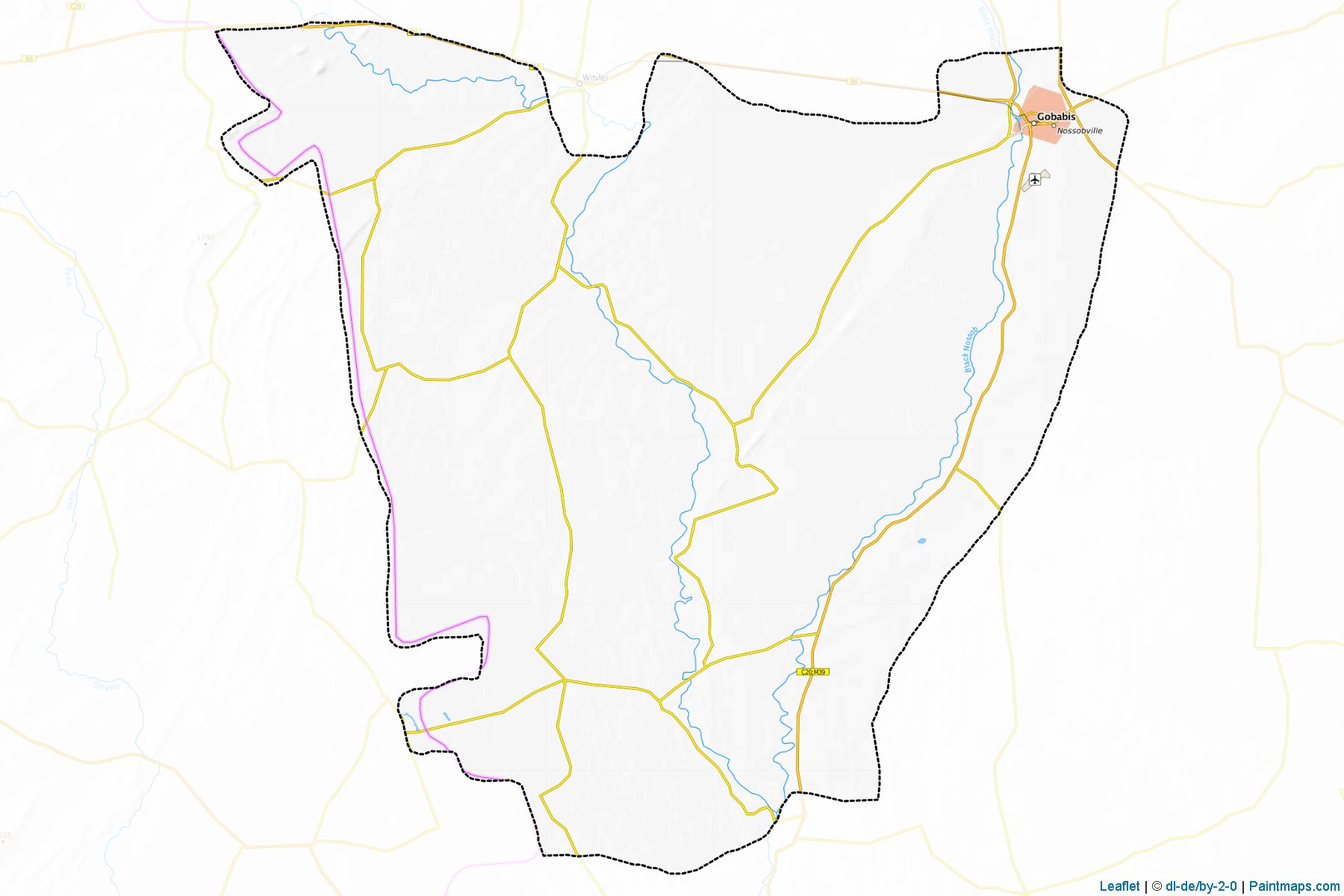 Muestras de recorte de mapas Gobabis (Omaheke)-1