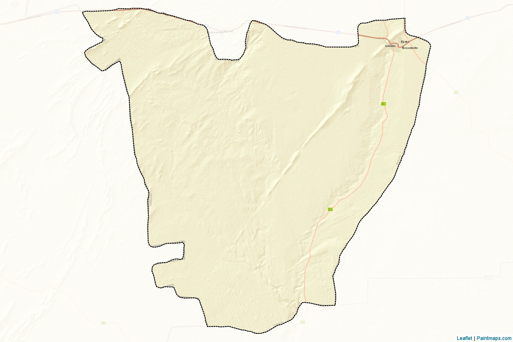 Muestras de recorte de mapas Gobabis (Omaheke)-2