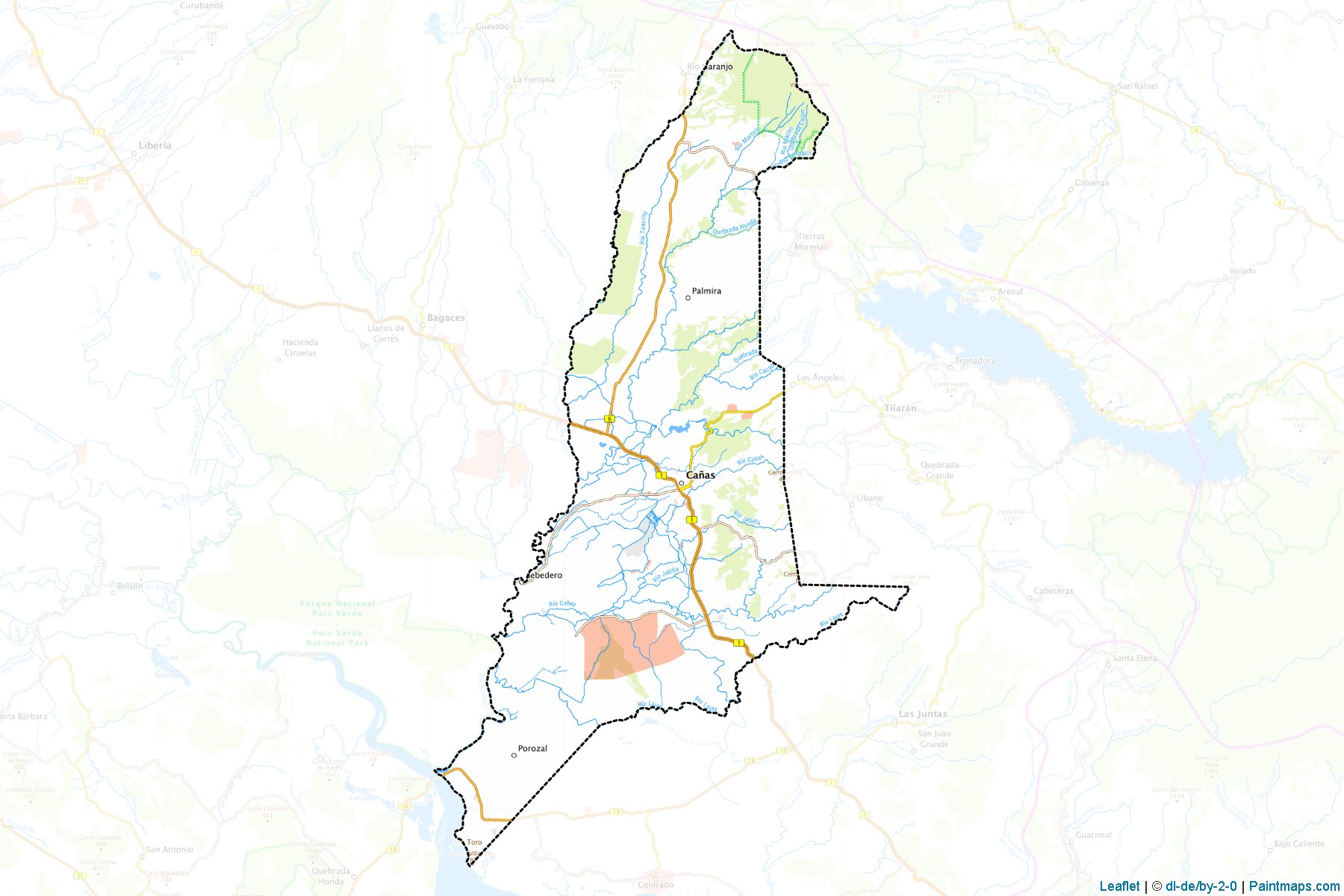 Muestras de recorte de mapas Canas (Guanacaste)-1