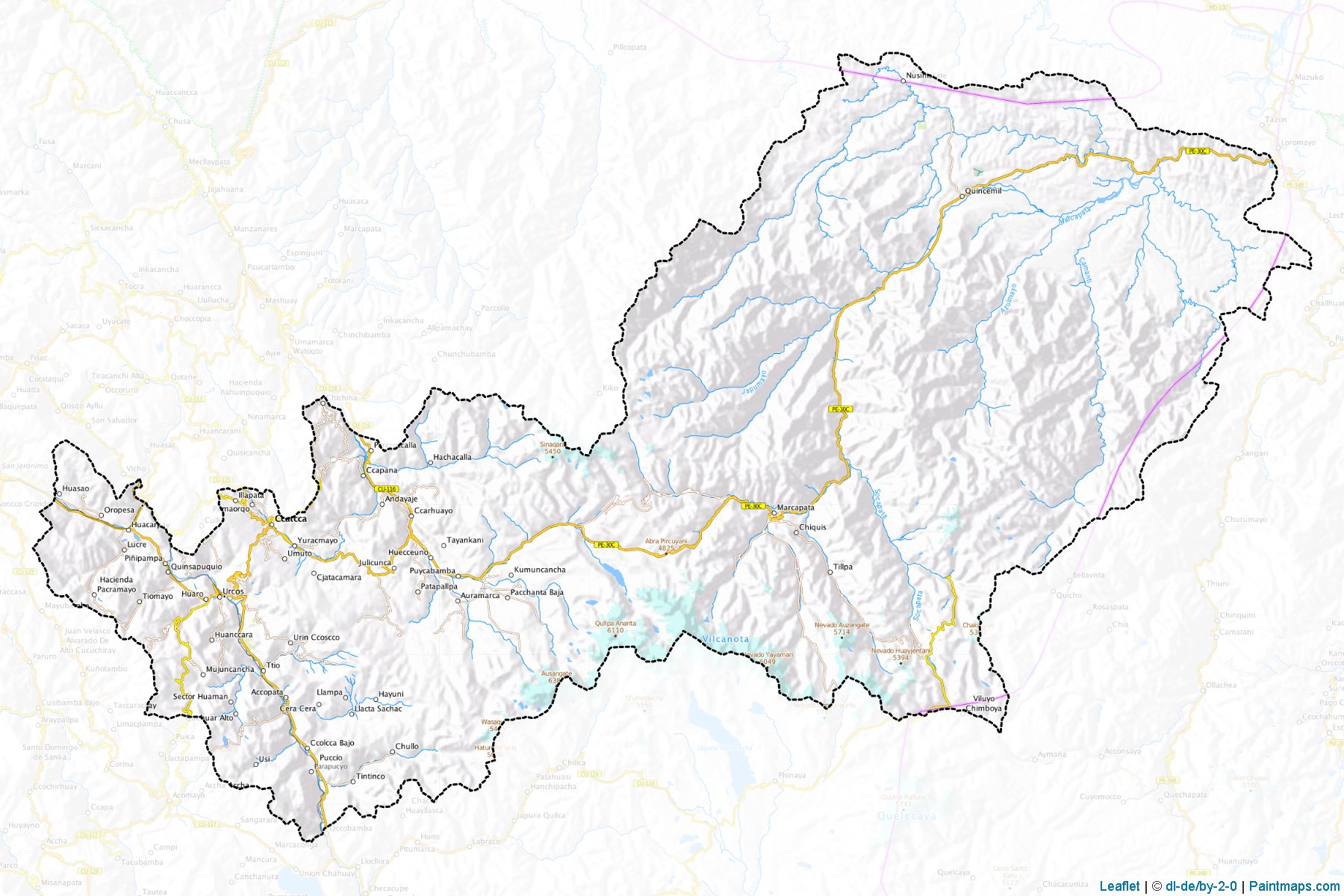 Quispicanchi (Cusco) Map Cropping Samples-1