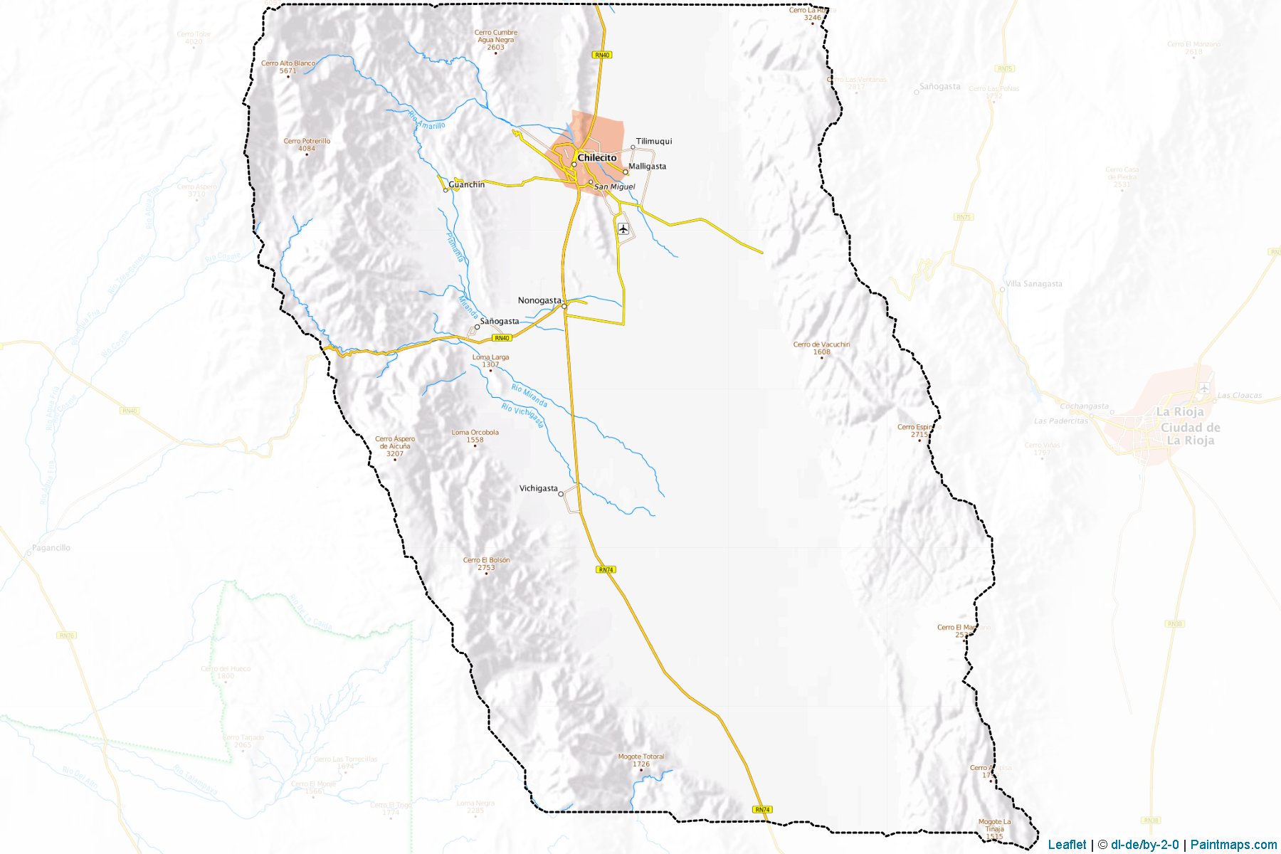 Muestras de recorte de mapas Chilecito (La Rioja)-1